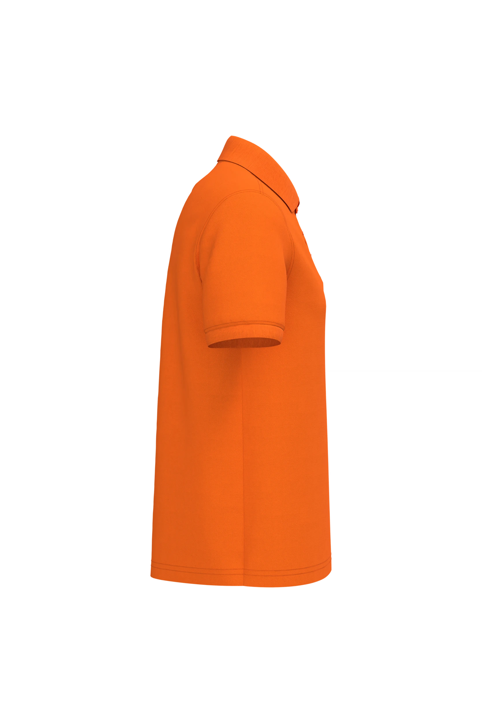 Polo piqué manches courtes orange