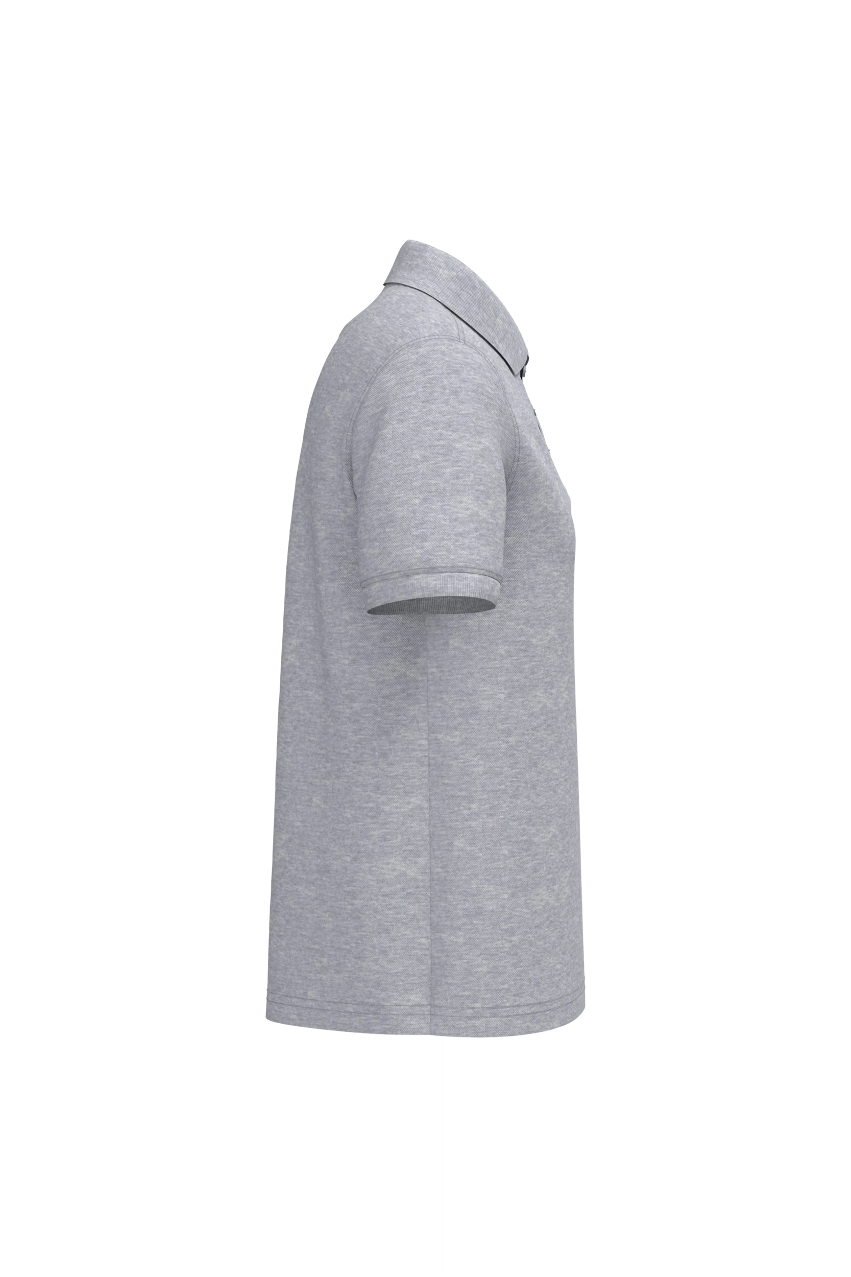 Polo piqué manches courtes gris