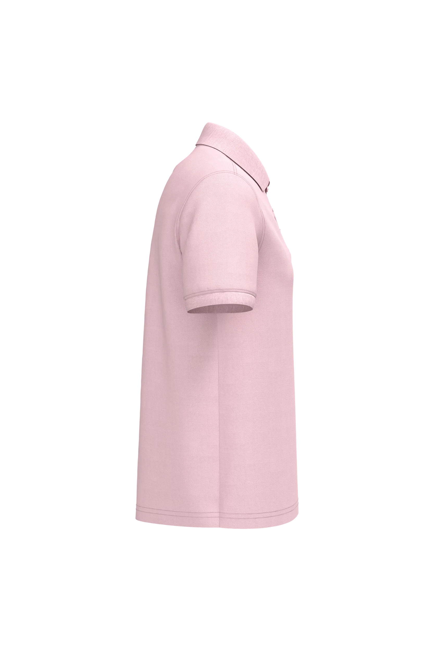 Polo piqué manches courtes rose pâle