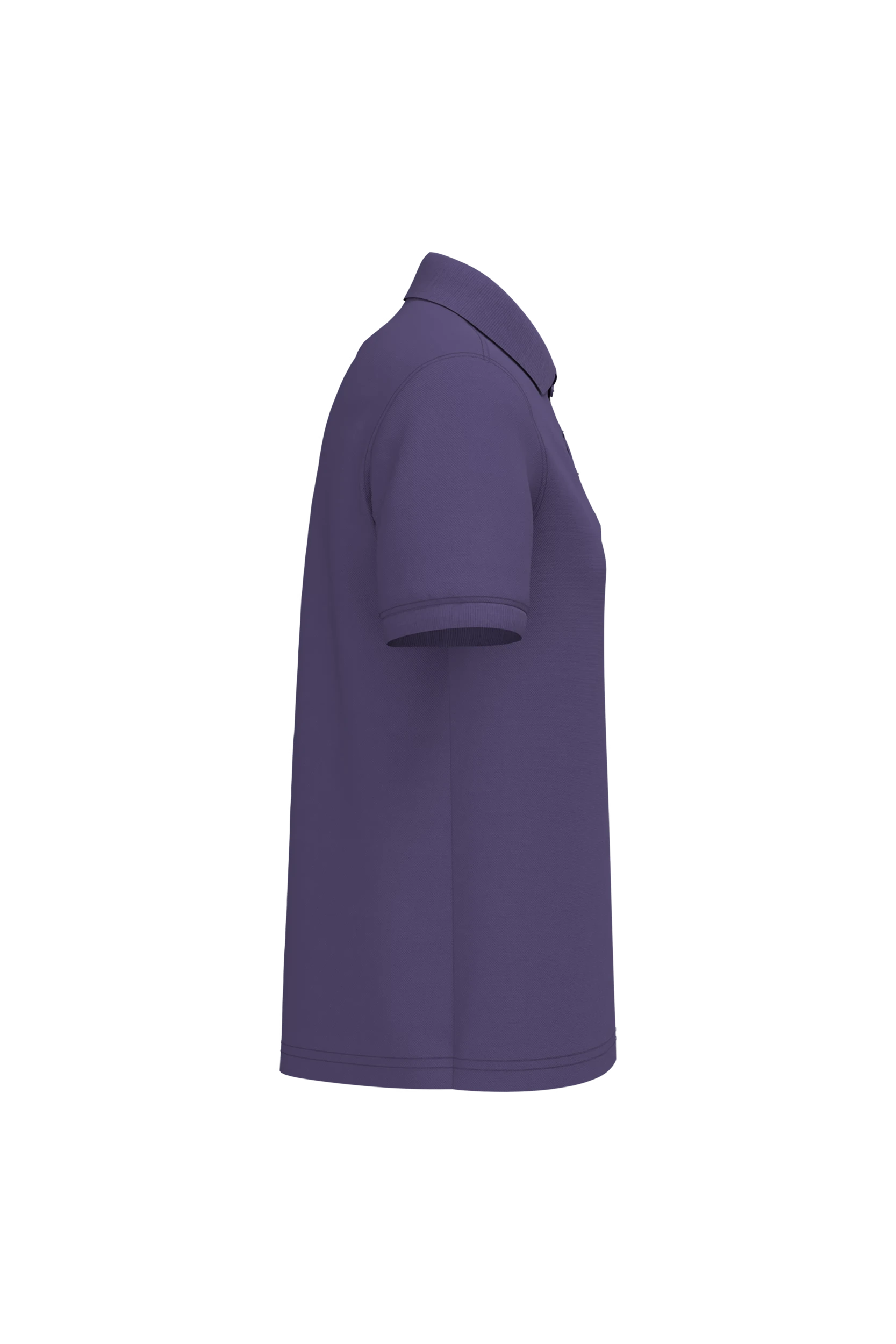 Polo piqué manches courtes violet
