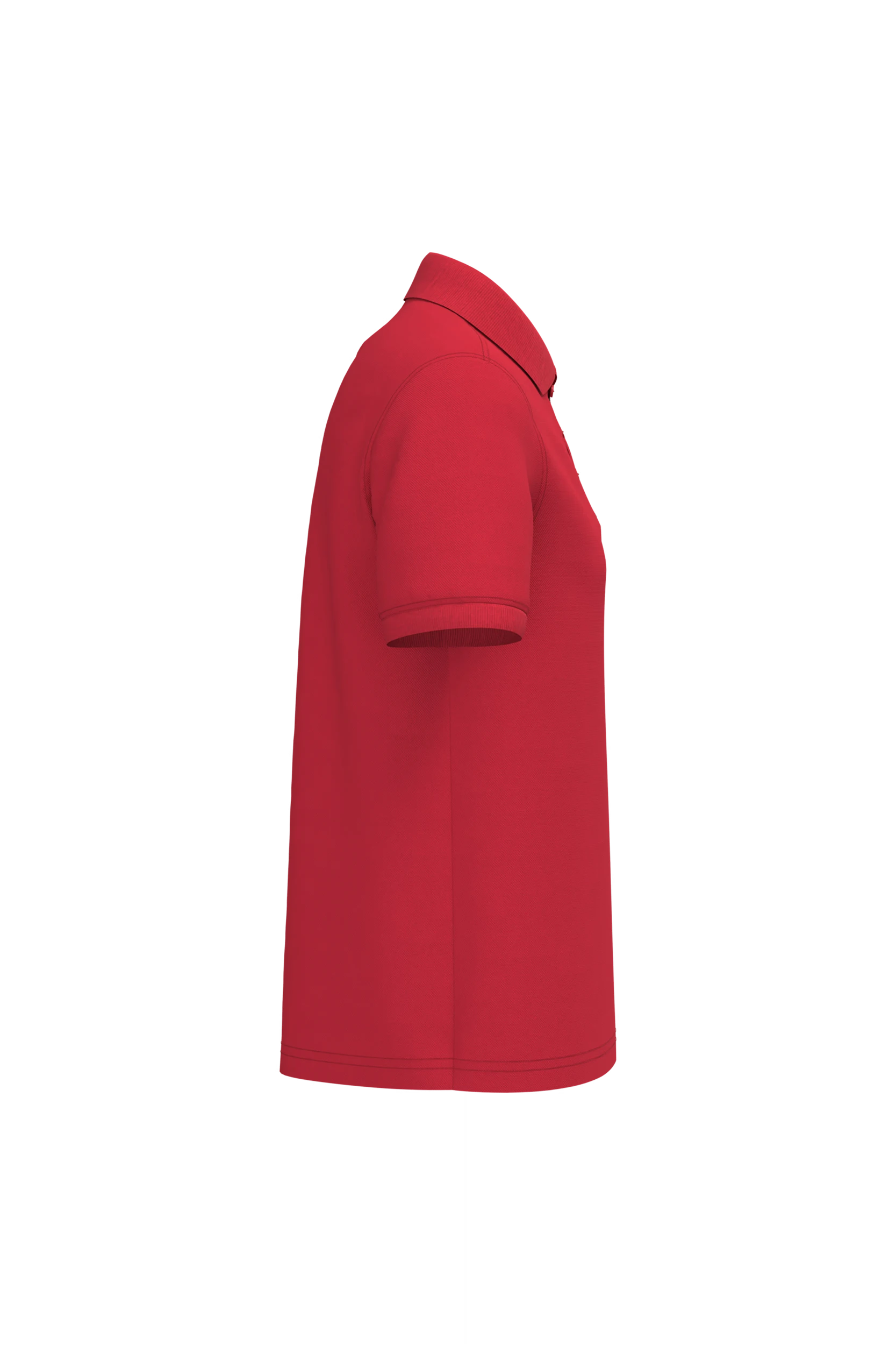 Polo piqué manches courtes rouge