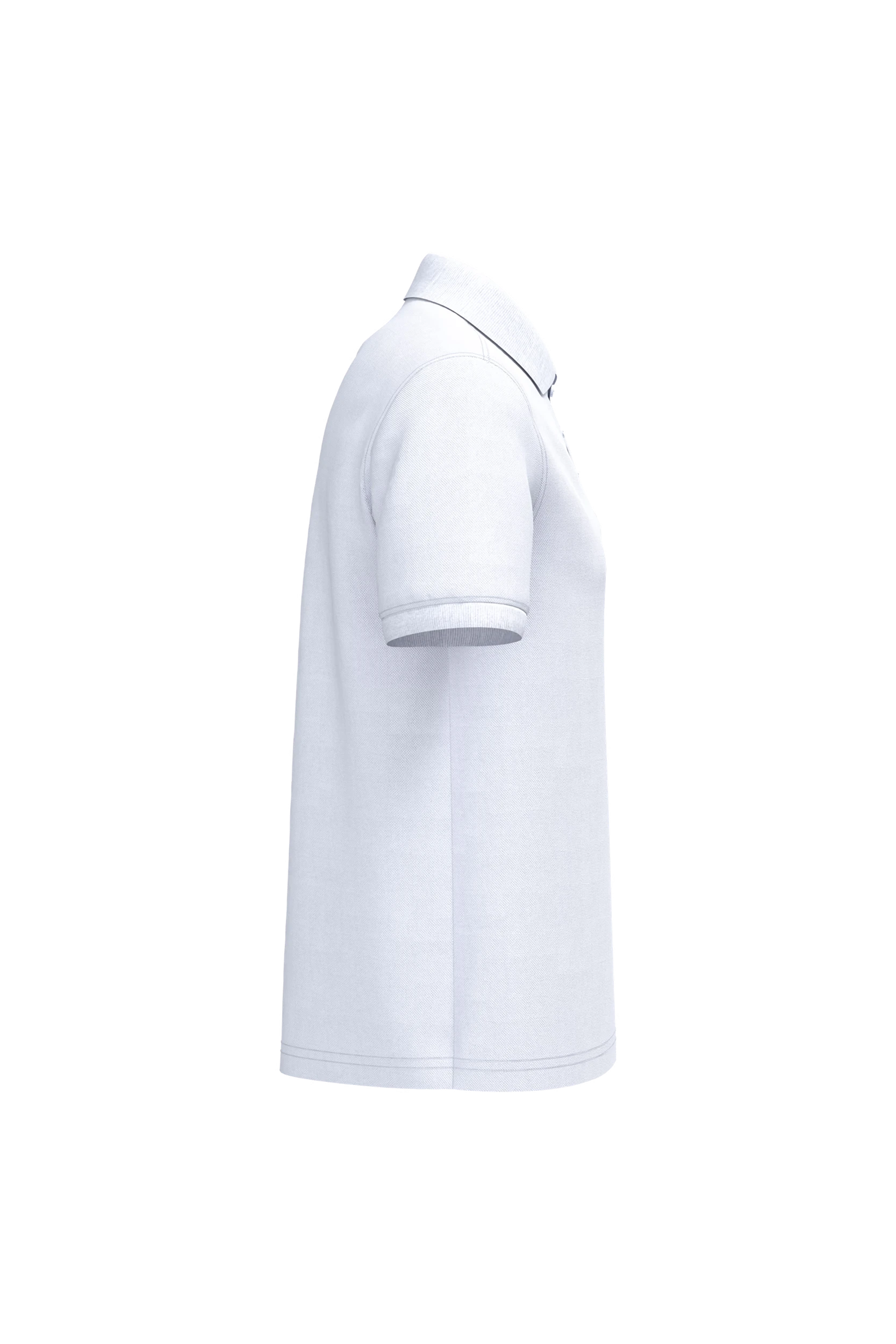 Polo piqué manches courtes blanc