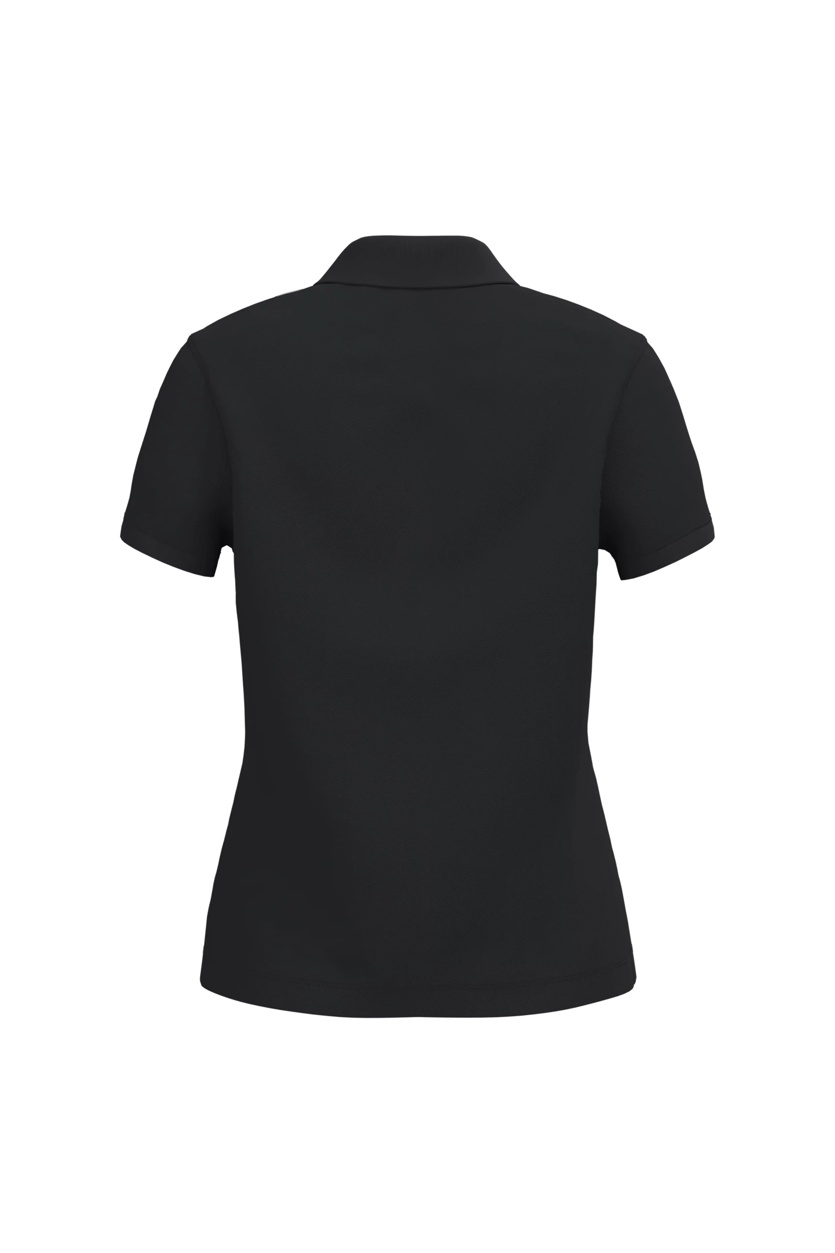 Polo piqué manches courtes noir