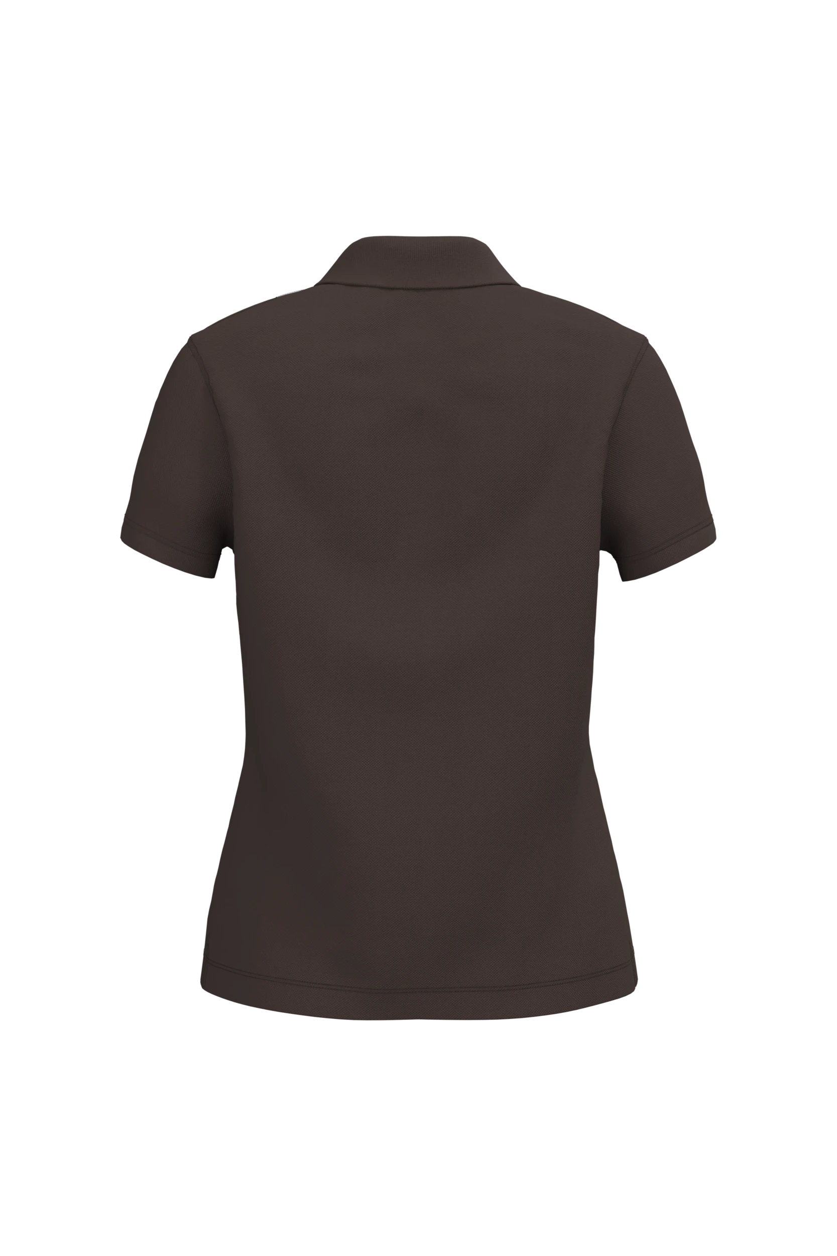 Polo piqué manches courtes chocolat