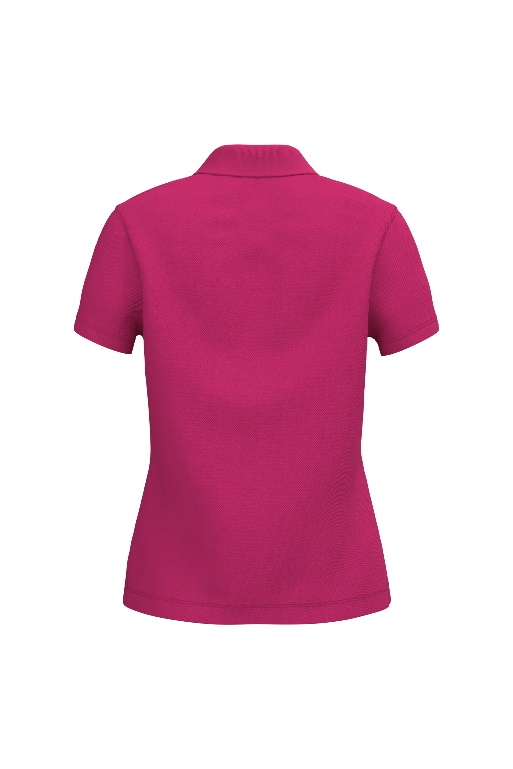 Polo piqué manches courtes fuchsia
