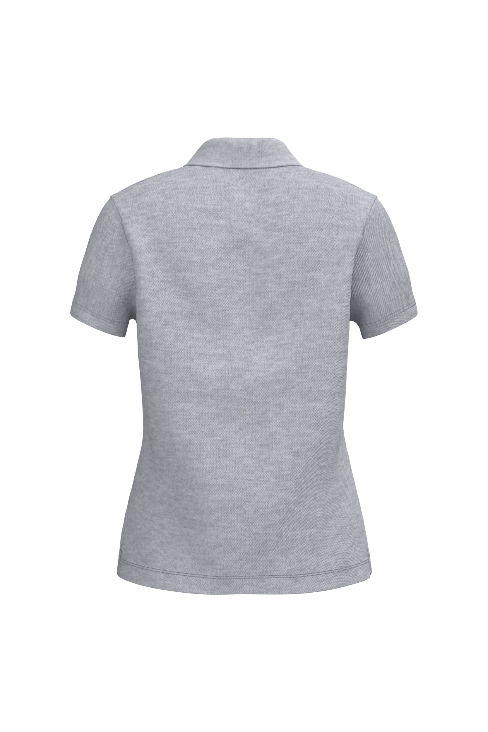 Polo piqué manches courtes gris