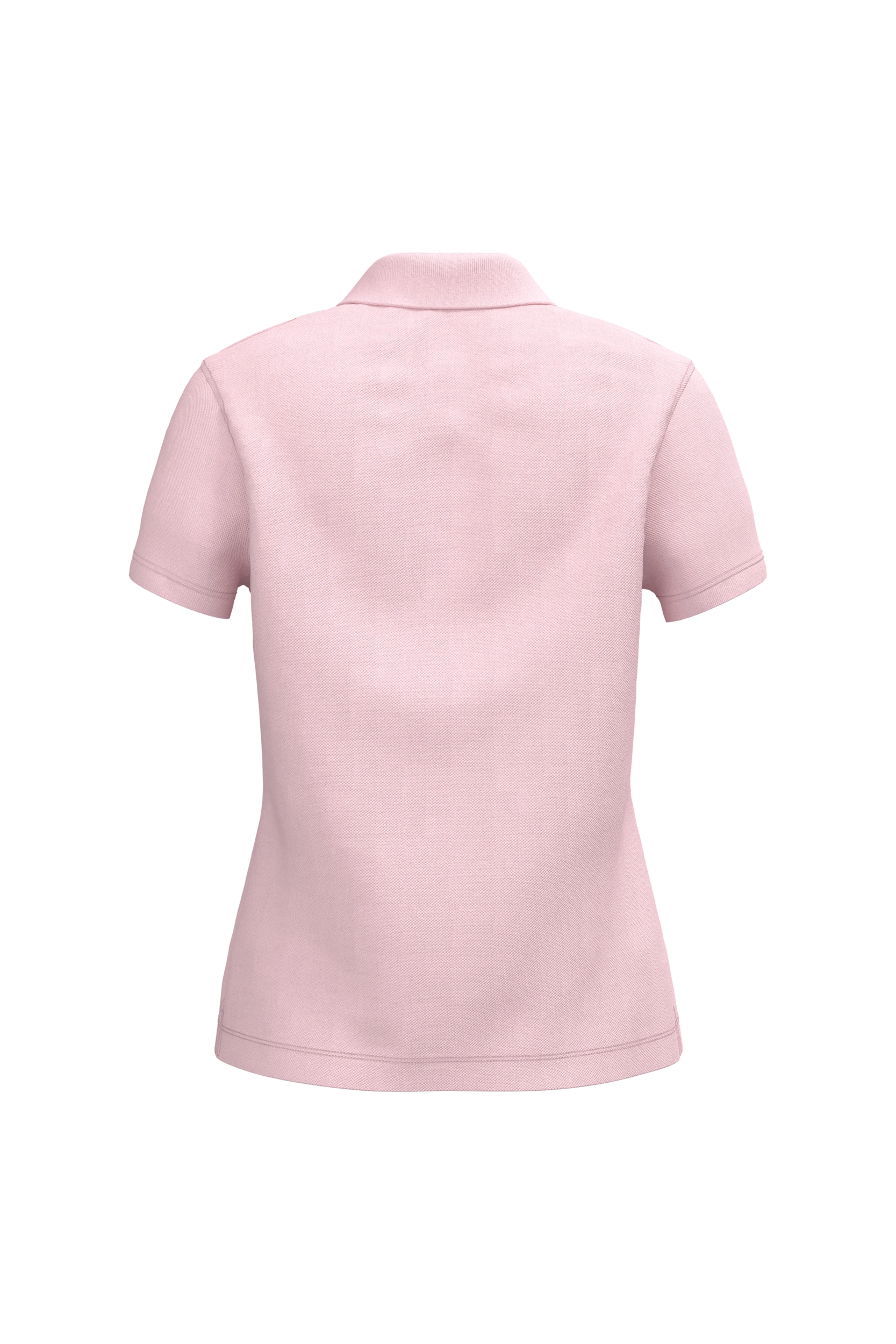 Polo piqué manches courtes rose pâle