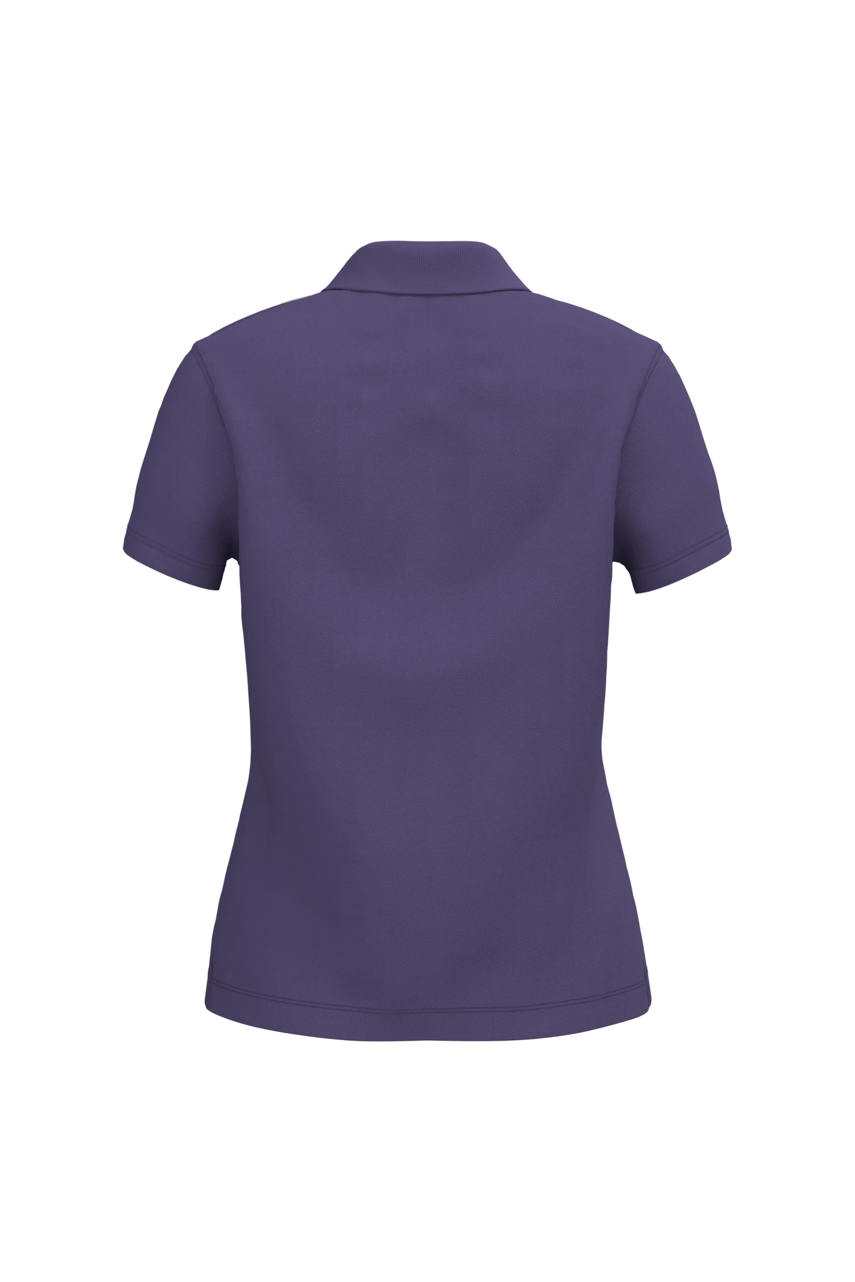 Polo piqué manches courtes violet