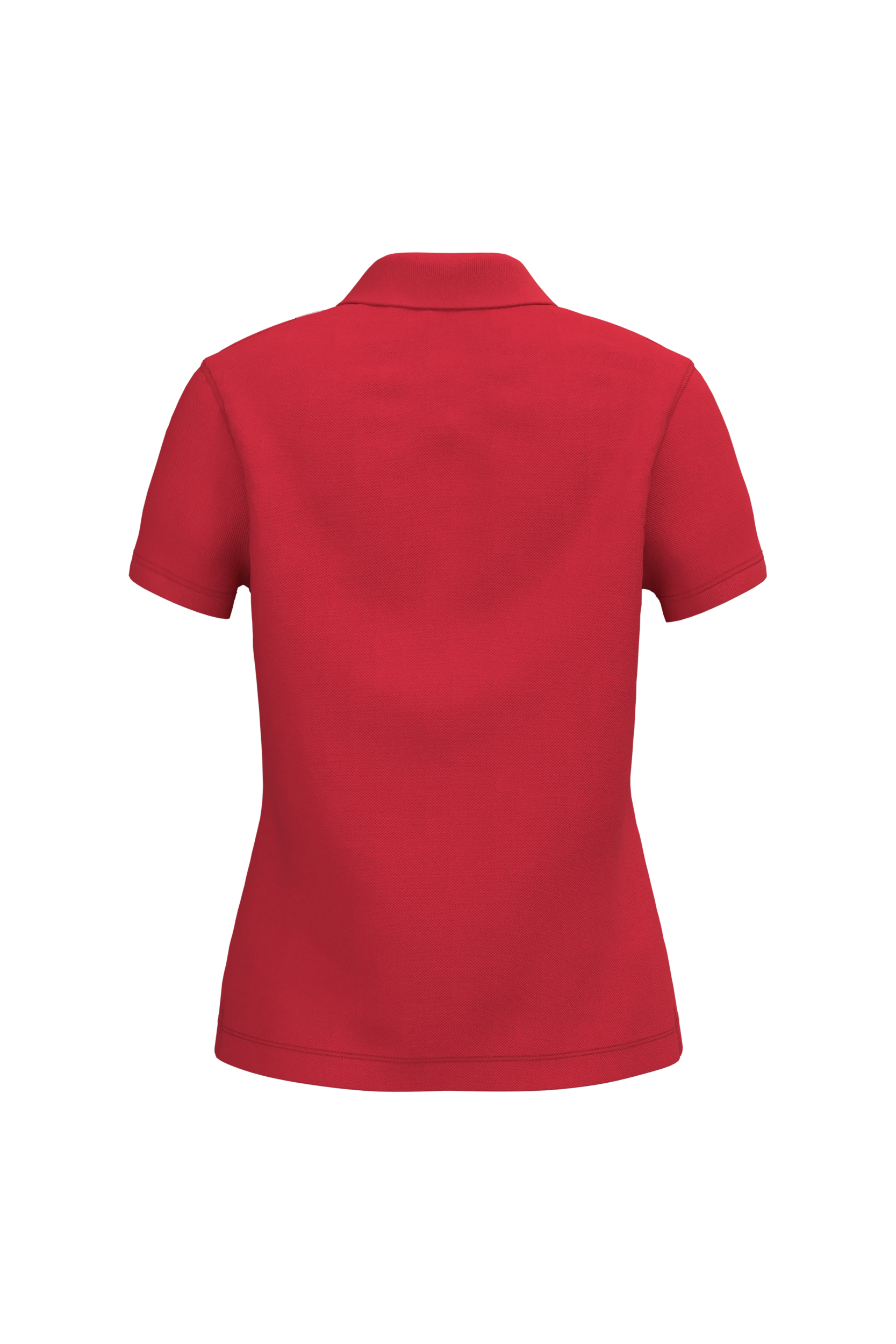 Polo piqué manches courtes rouge