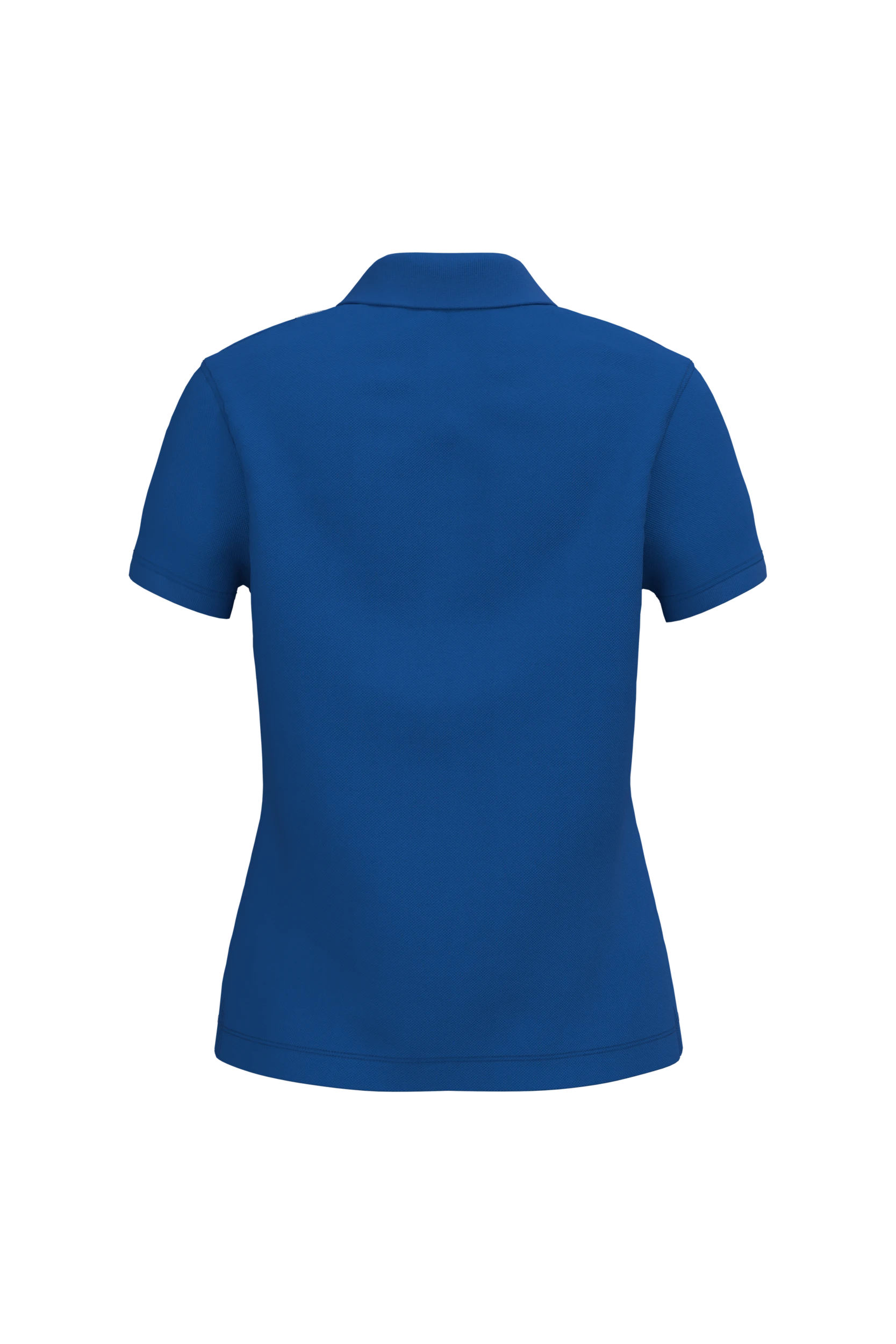 Polo piqué manches courtes bleu