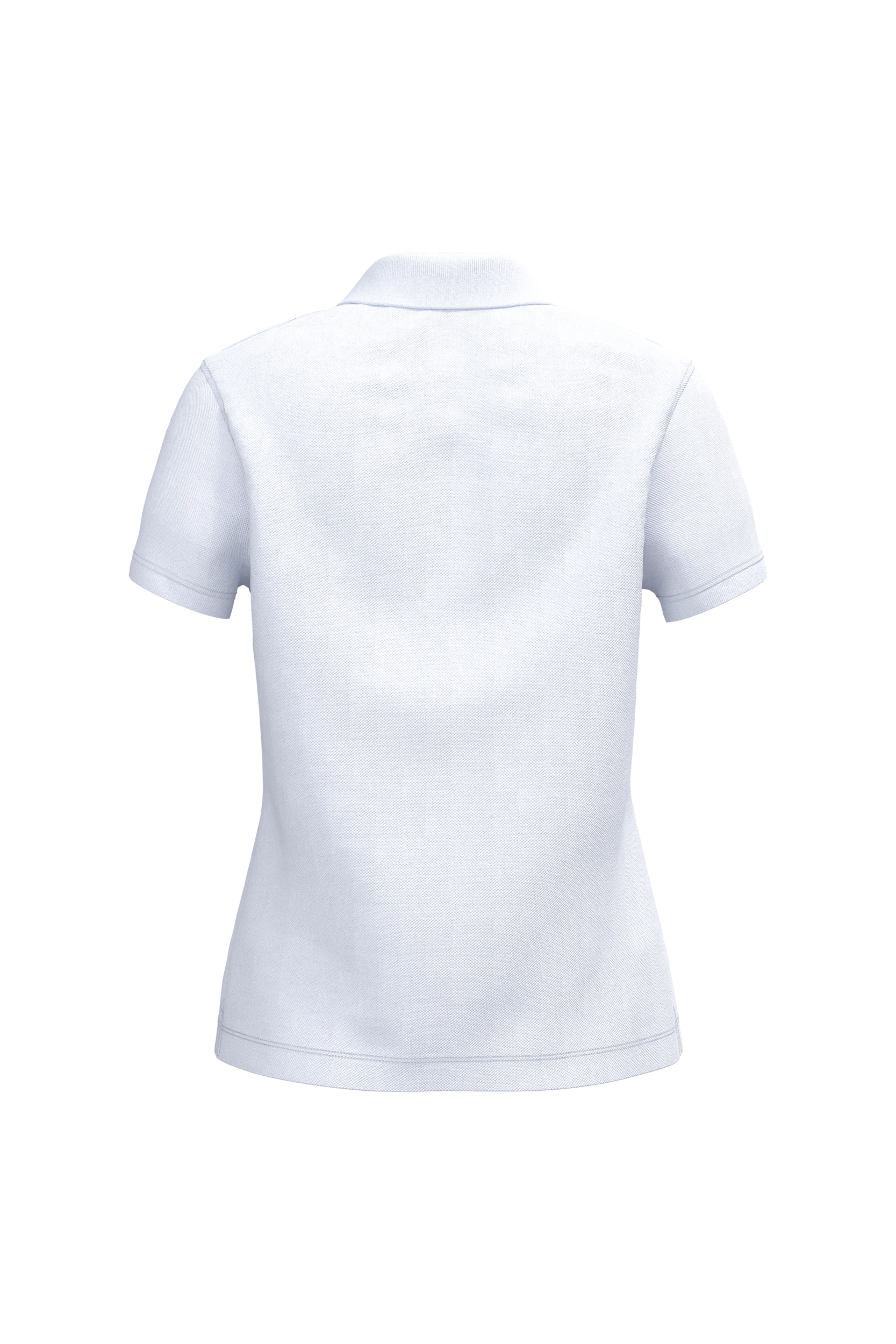 Polo piqué manches courtes blanc