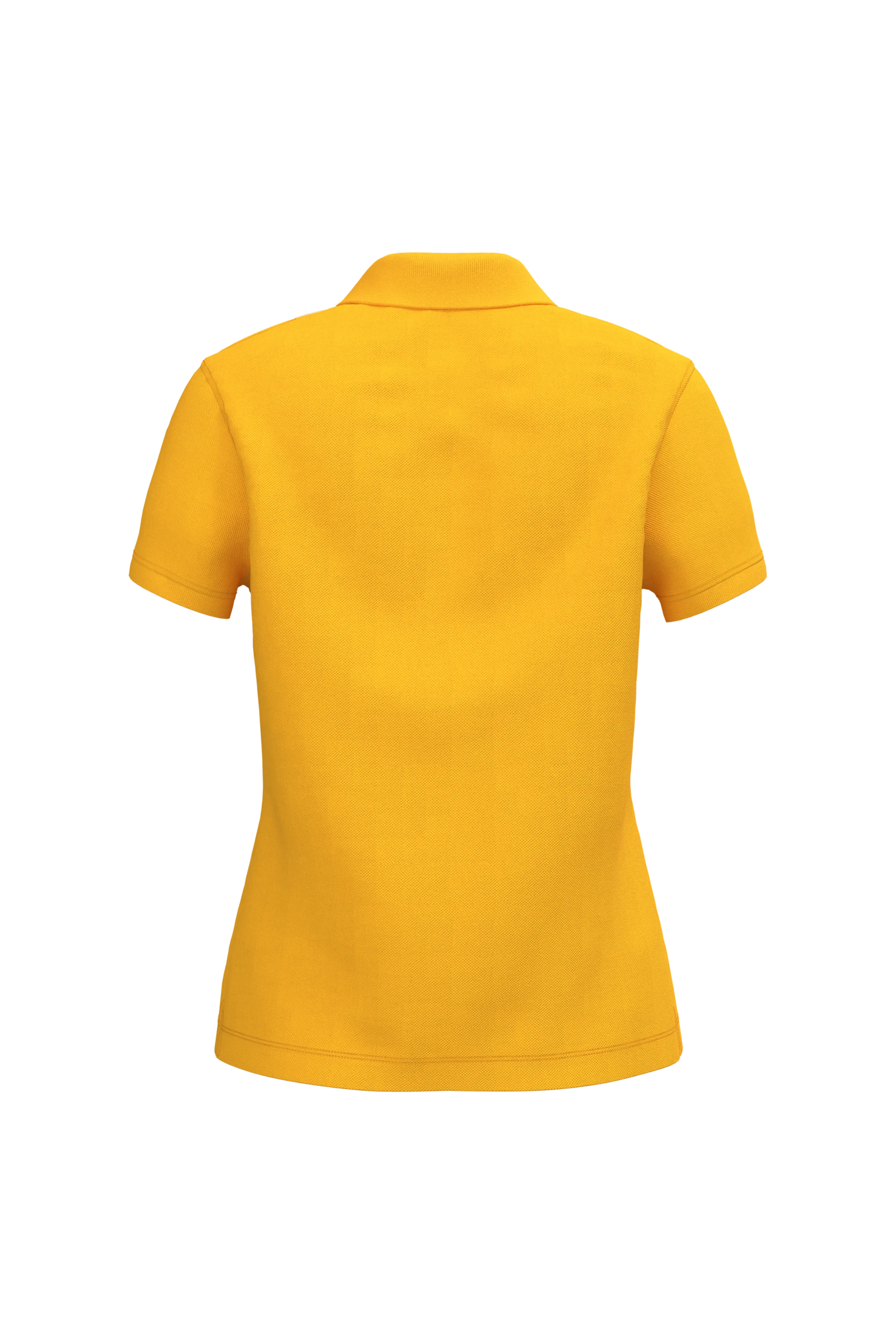 Polo piqué manches courtes jaune