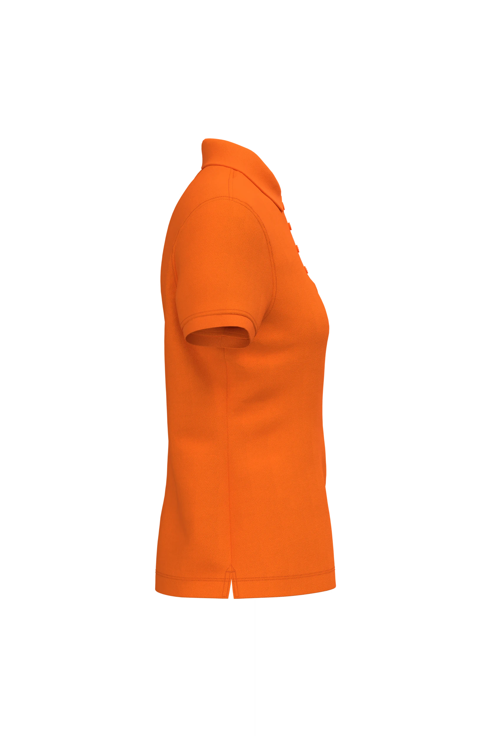 Polo piqué manches courtes orange