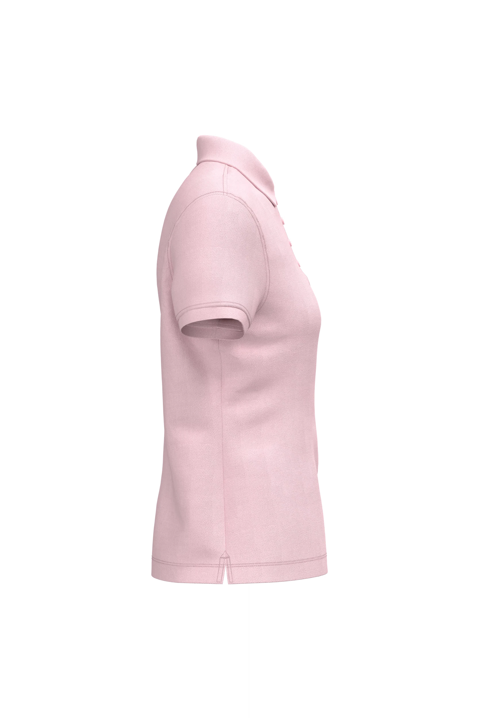 Polo piqué manches courtes rose pâle