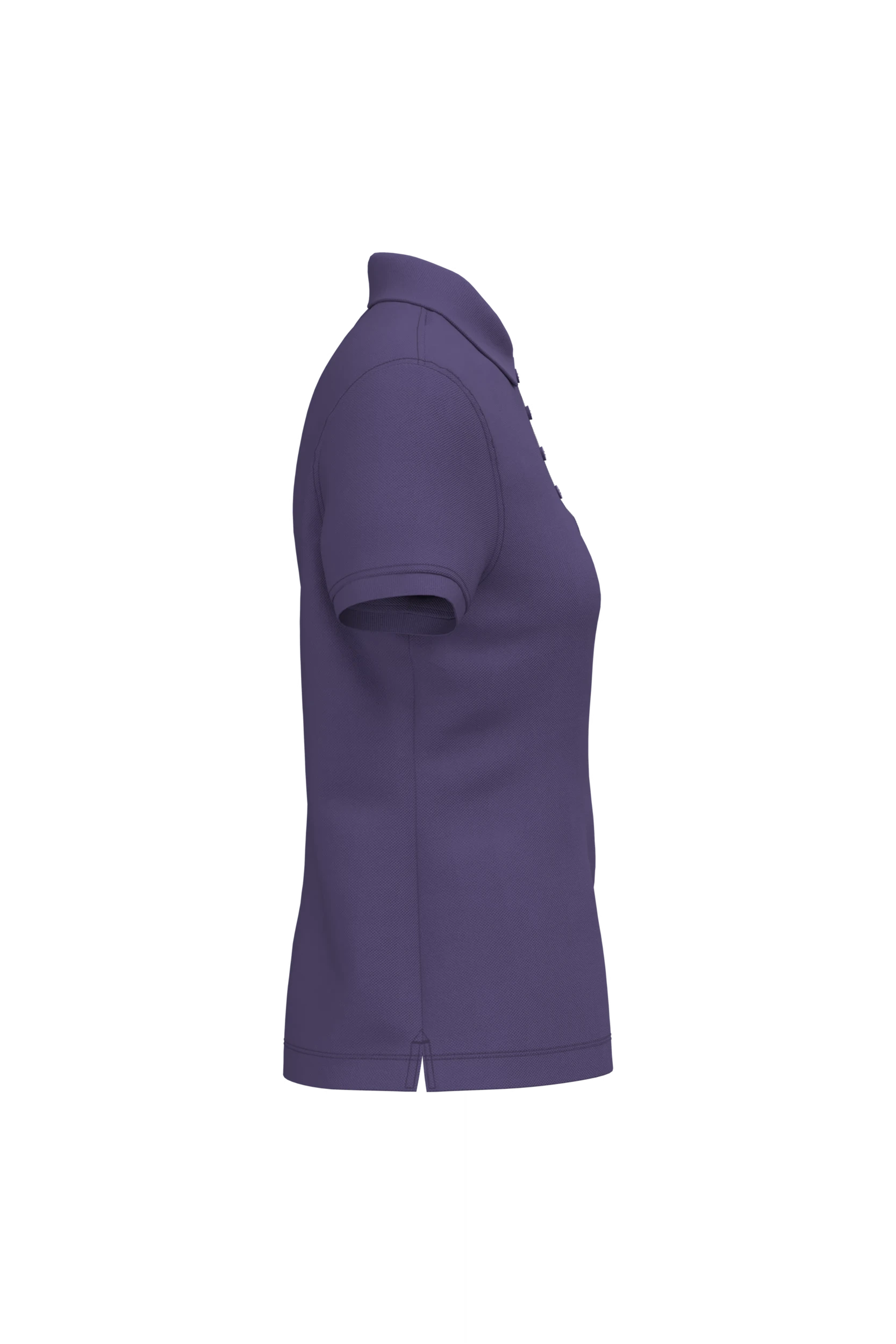 Polo piqué manches courtes violet