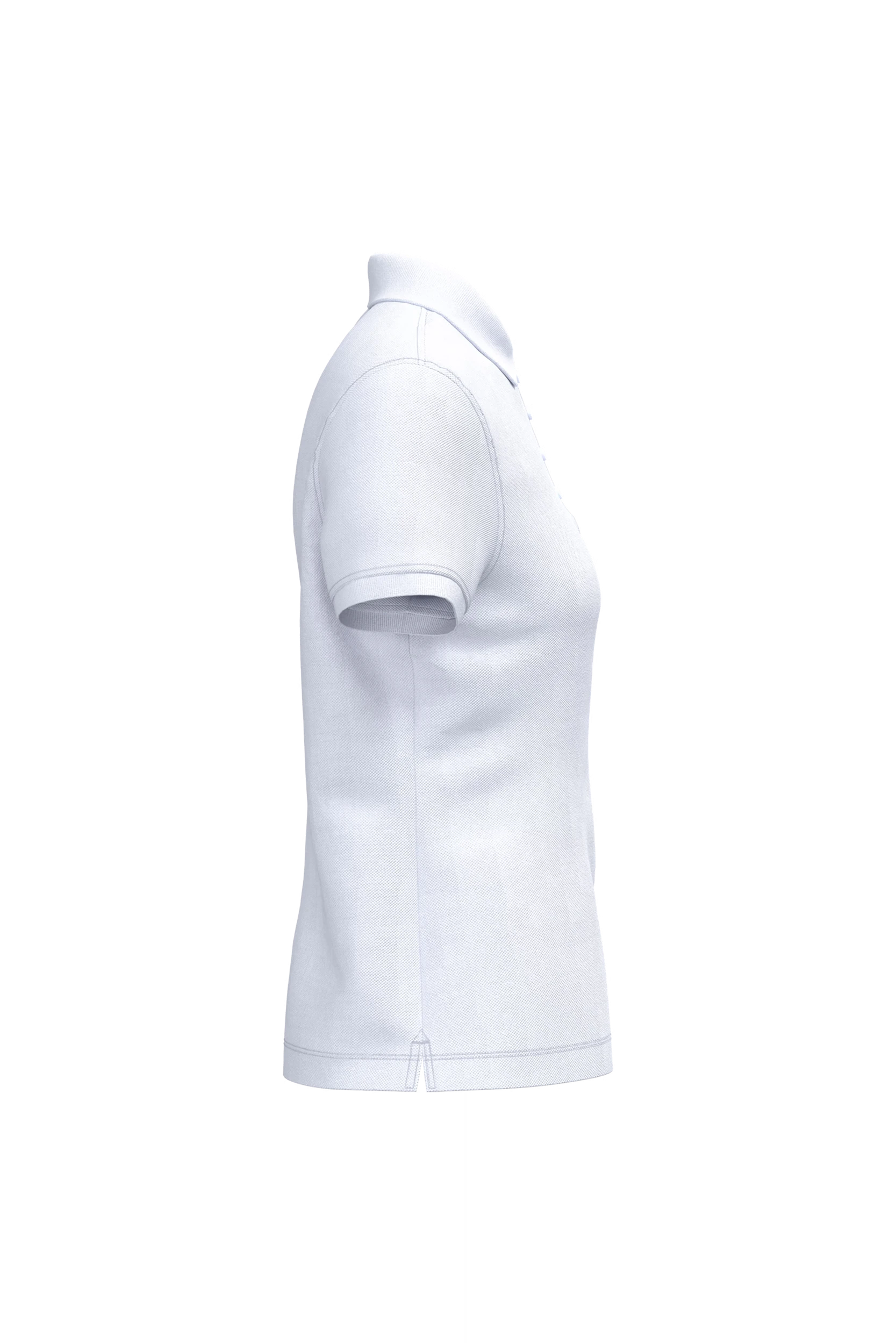 Polo piqué manches courtes blanc