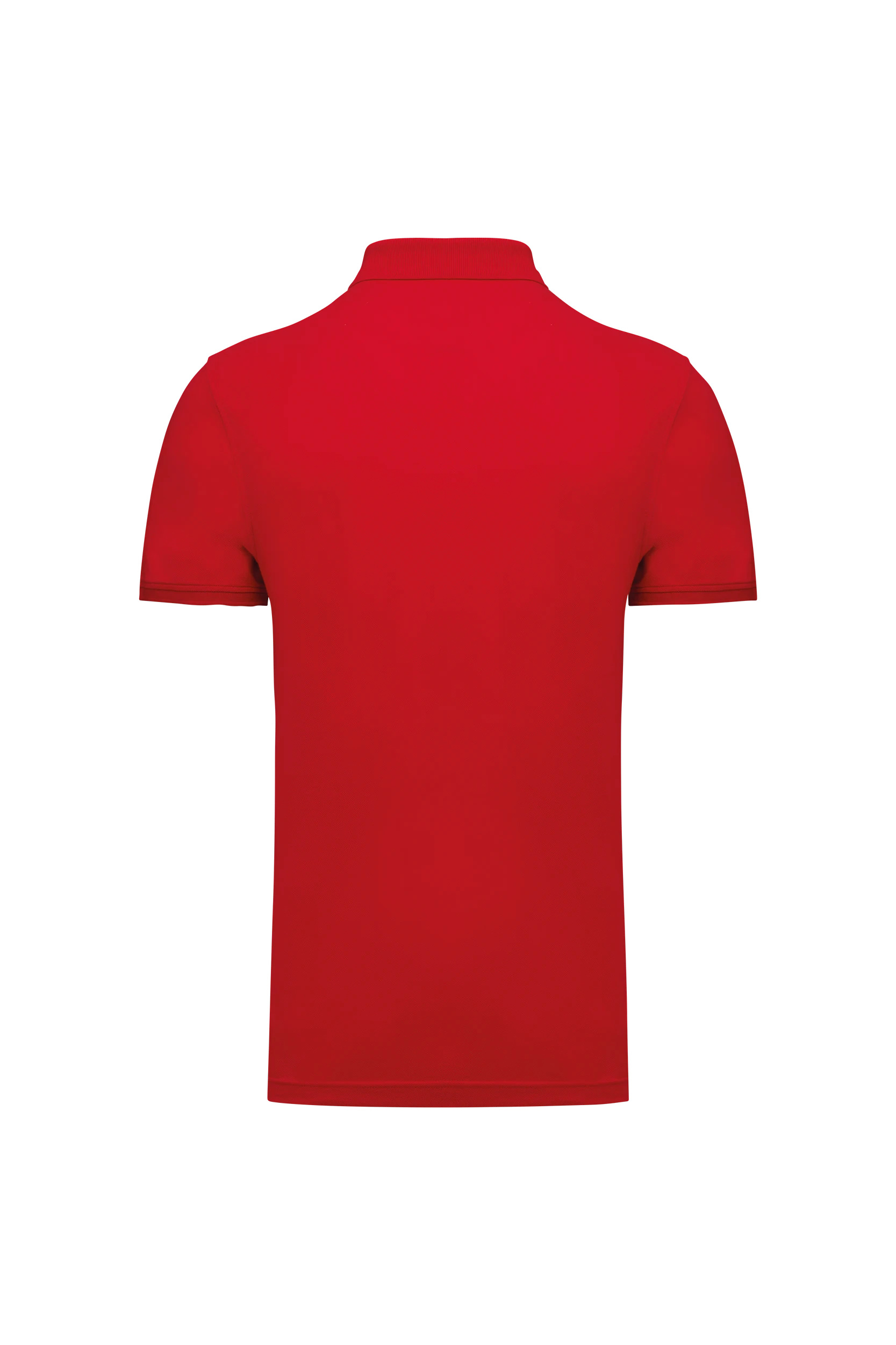 Polo piqué manches courtes rouge