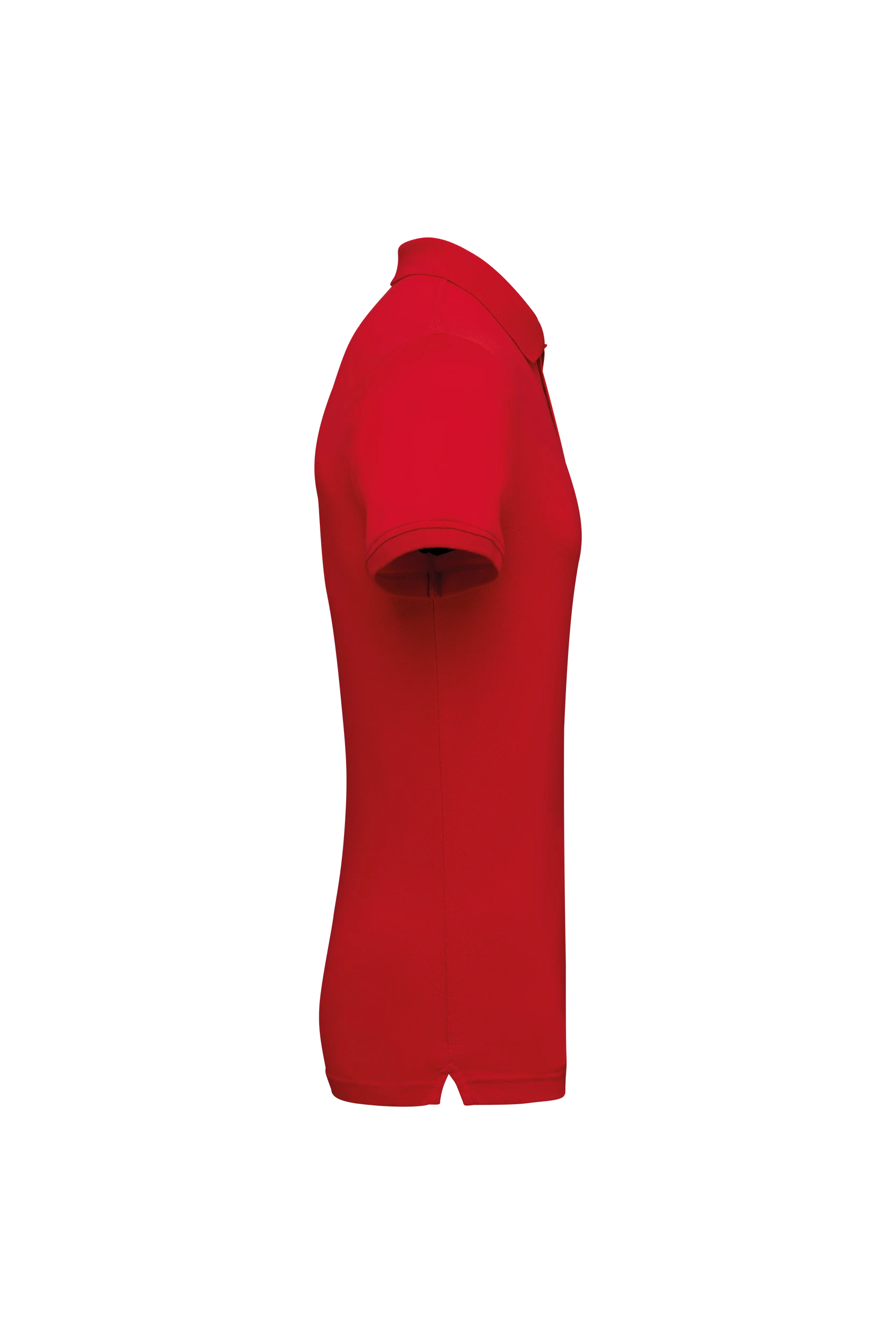 Polo piqué manches courtes rouge