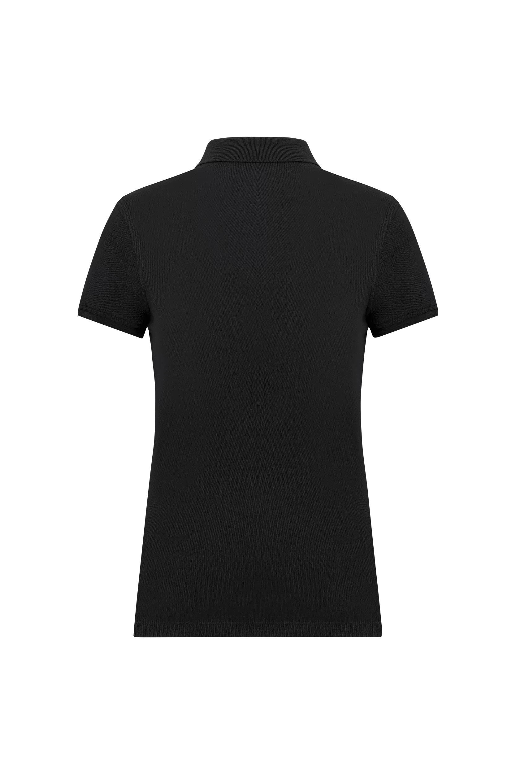 Polo piqué manches courtes noir