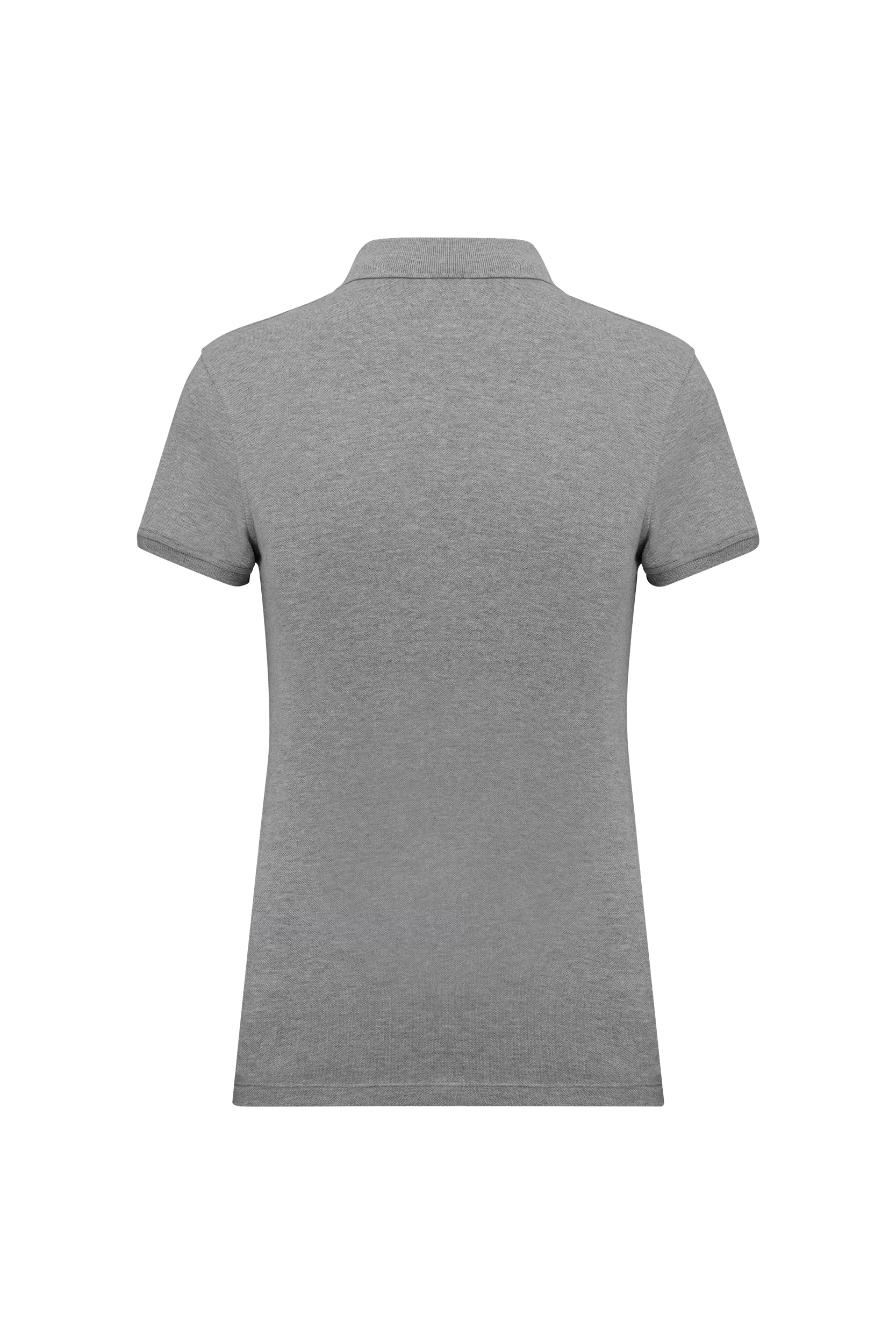 Polo piqué manches courtes gris