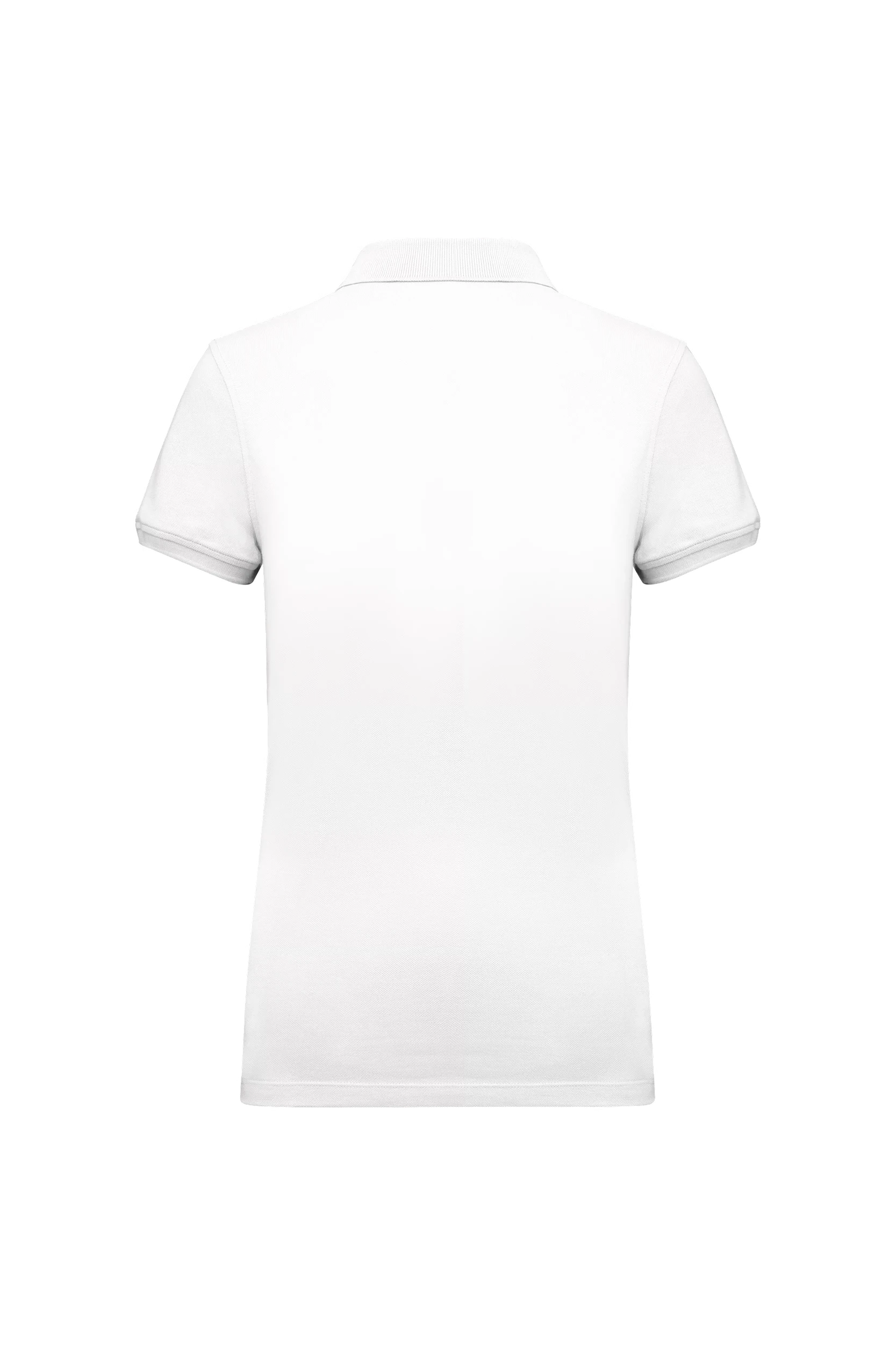 Polo piqué manches courtes blanc