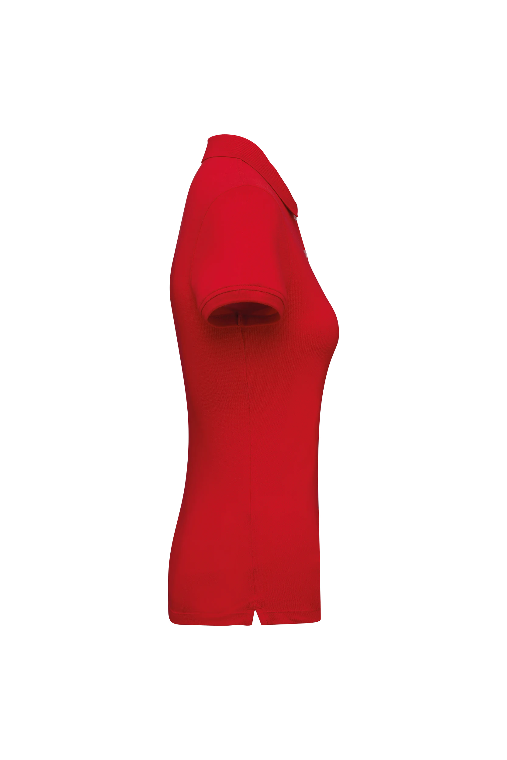Polo piqué manches courtes rouge