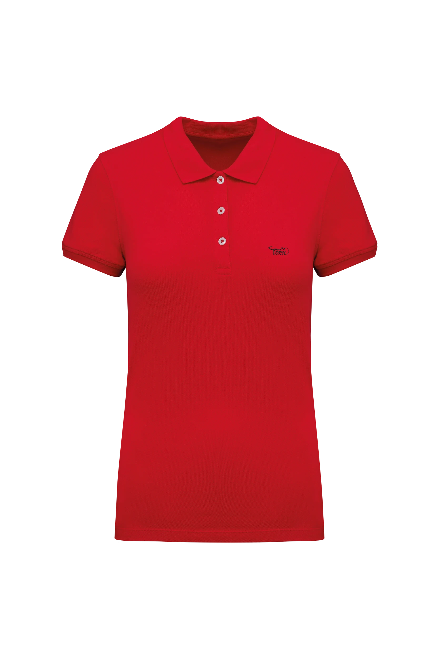 Polo piqué manches courtes rouge