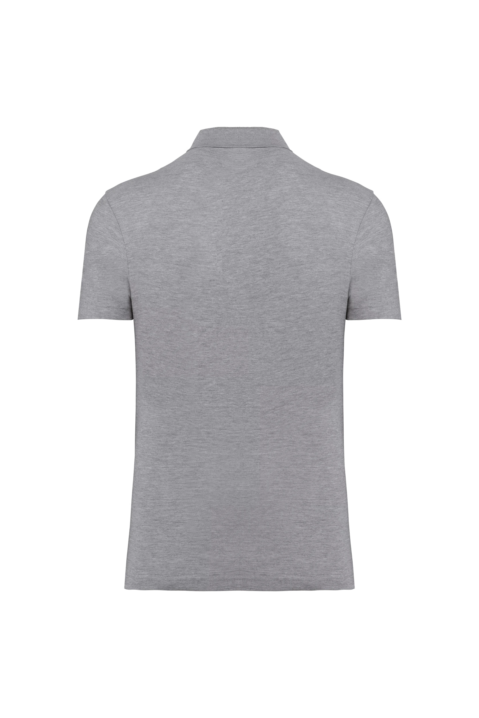 Polo piqué unisexe gris