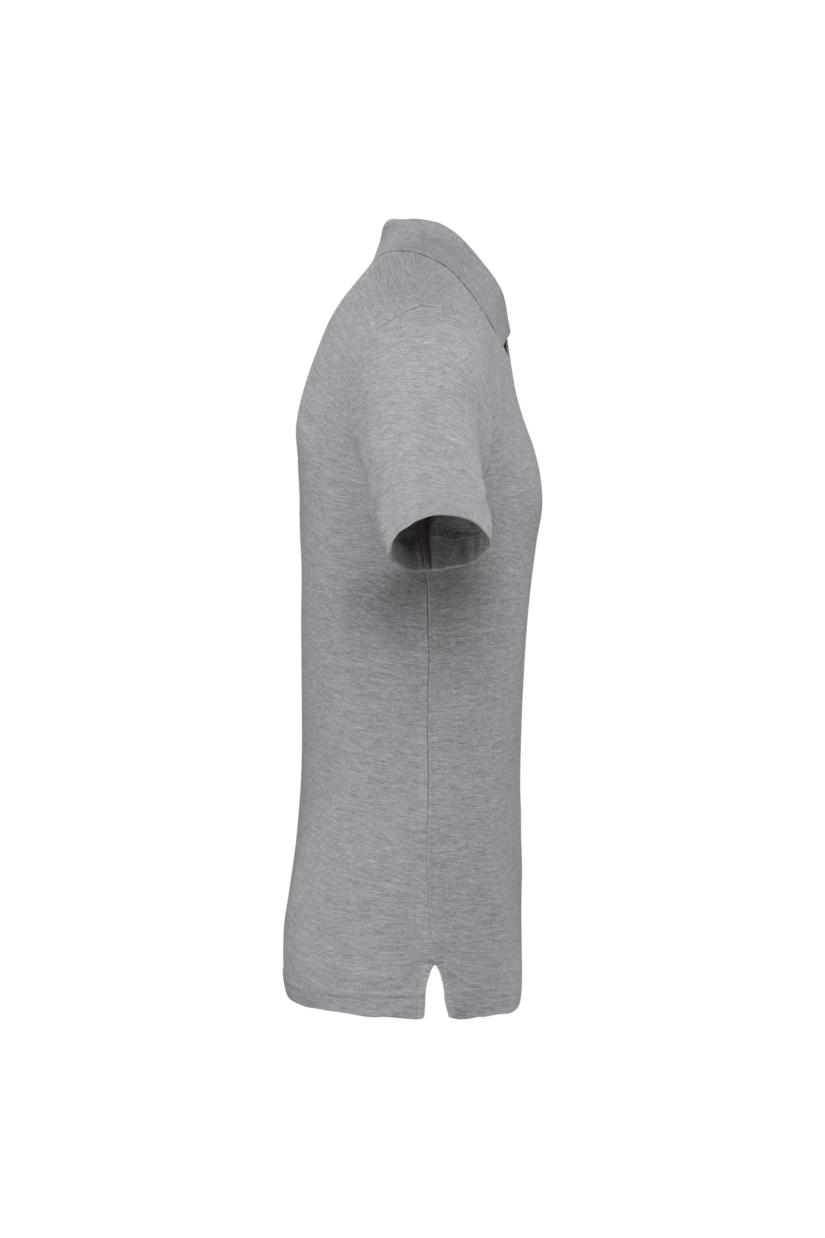 Polo piqué unisexe gris