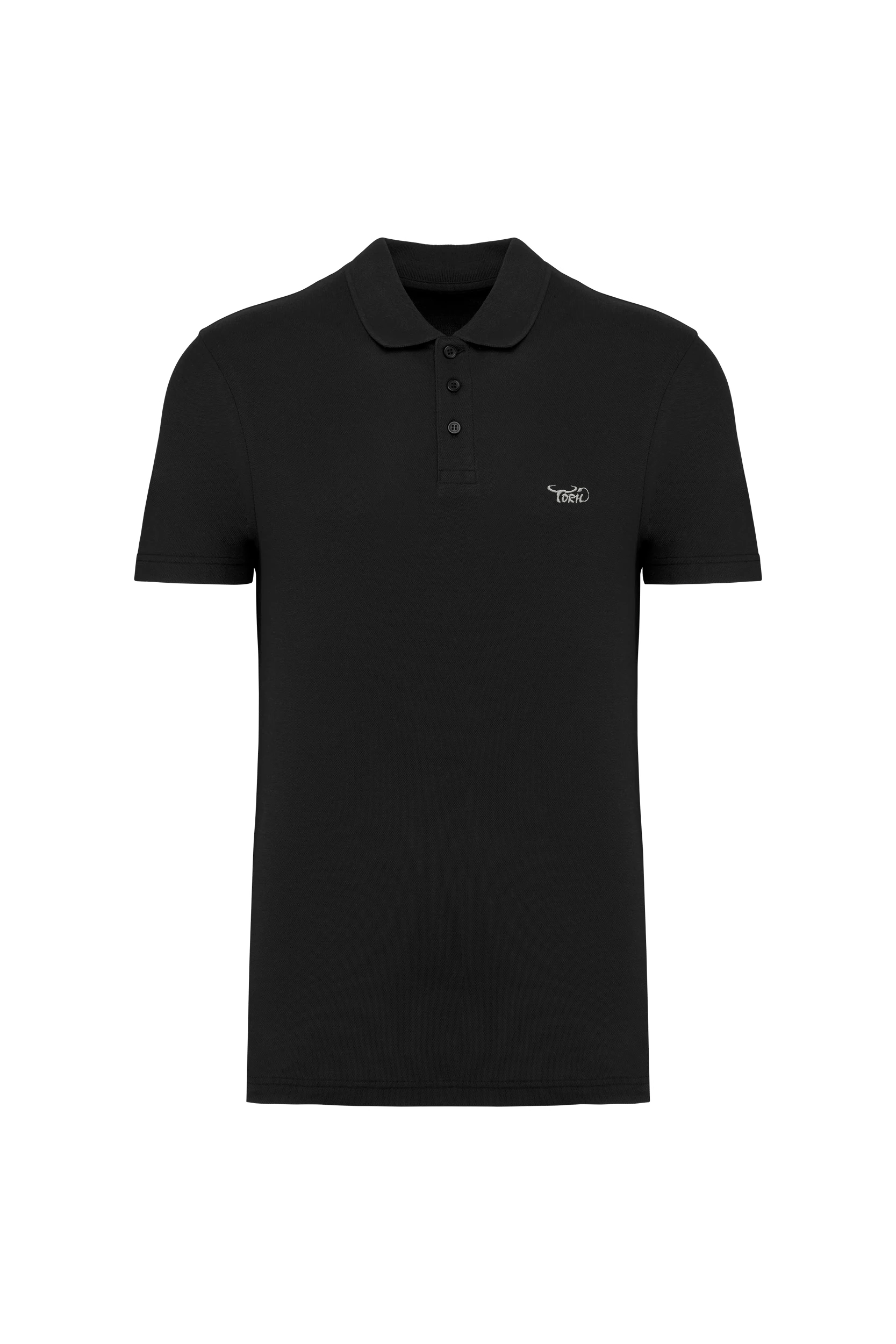 Polo piqué unisexe noir