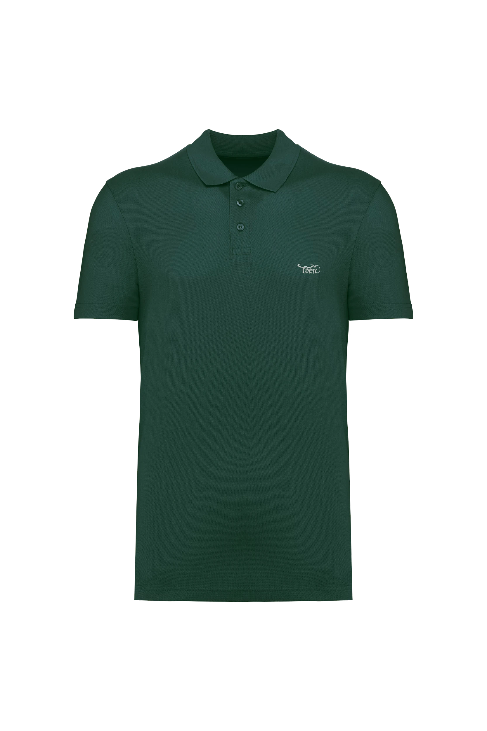 Polo piqué unisexe vert