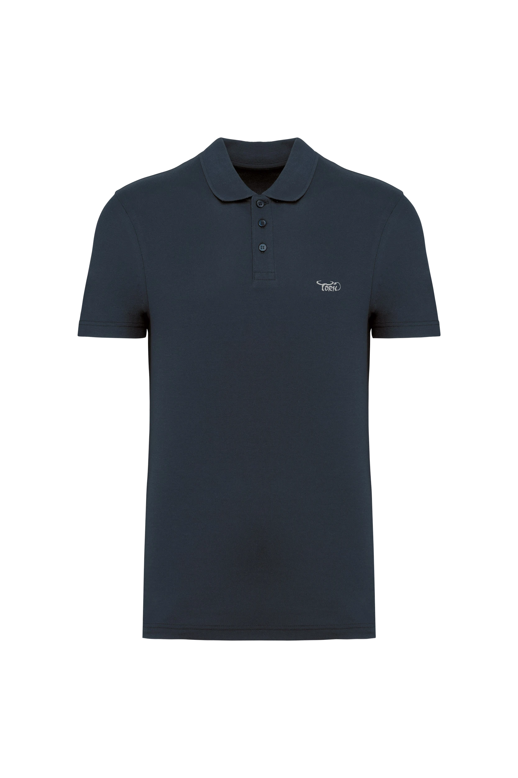 Polo piqué unisexe marine