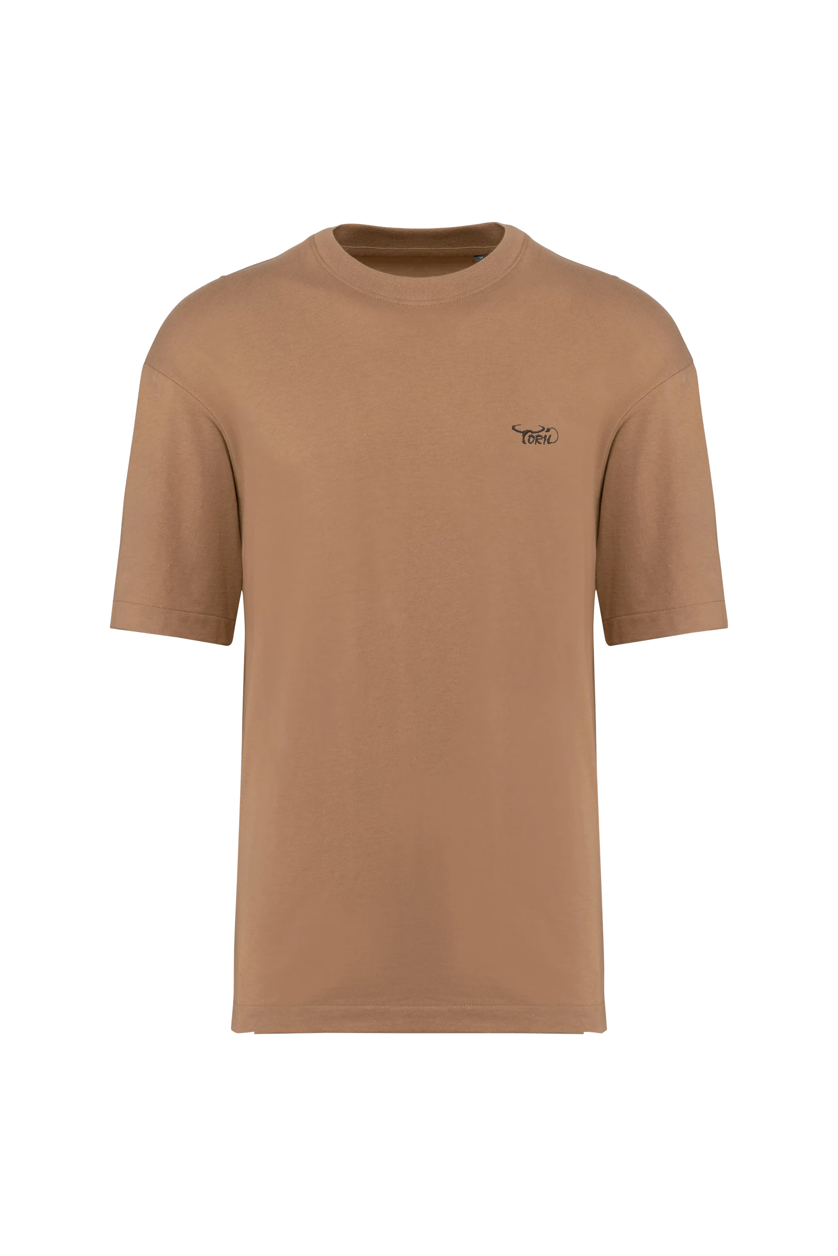 T-shirt oversize manches courtes camel