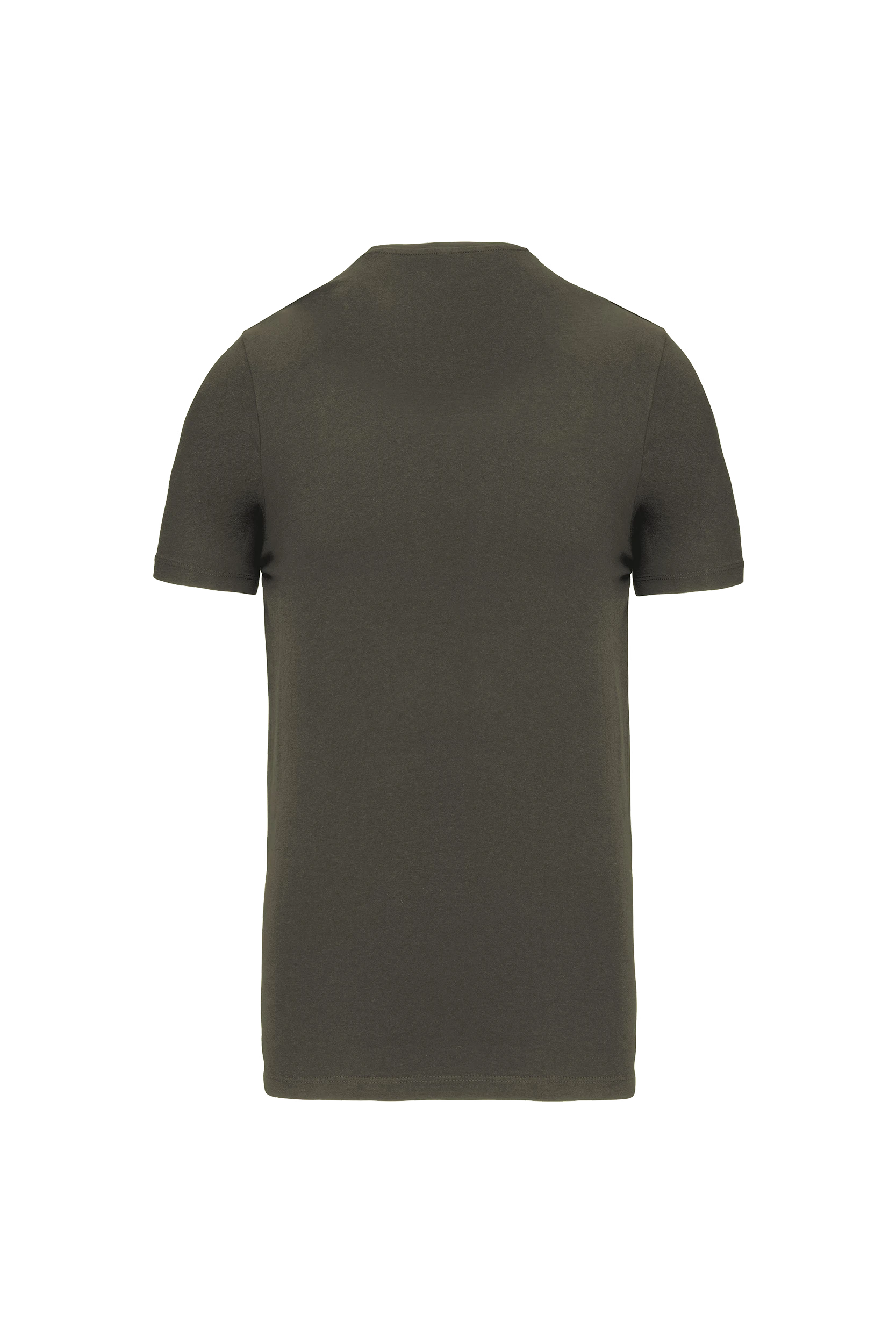 T-shirt col rond manches courtes kaki