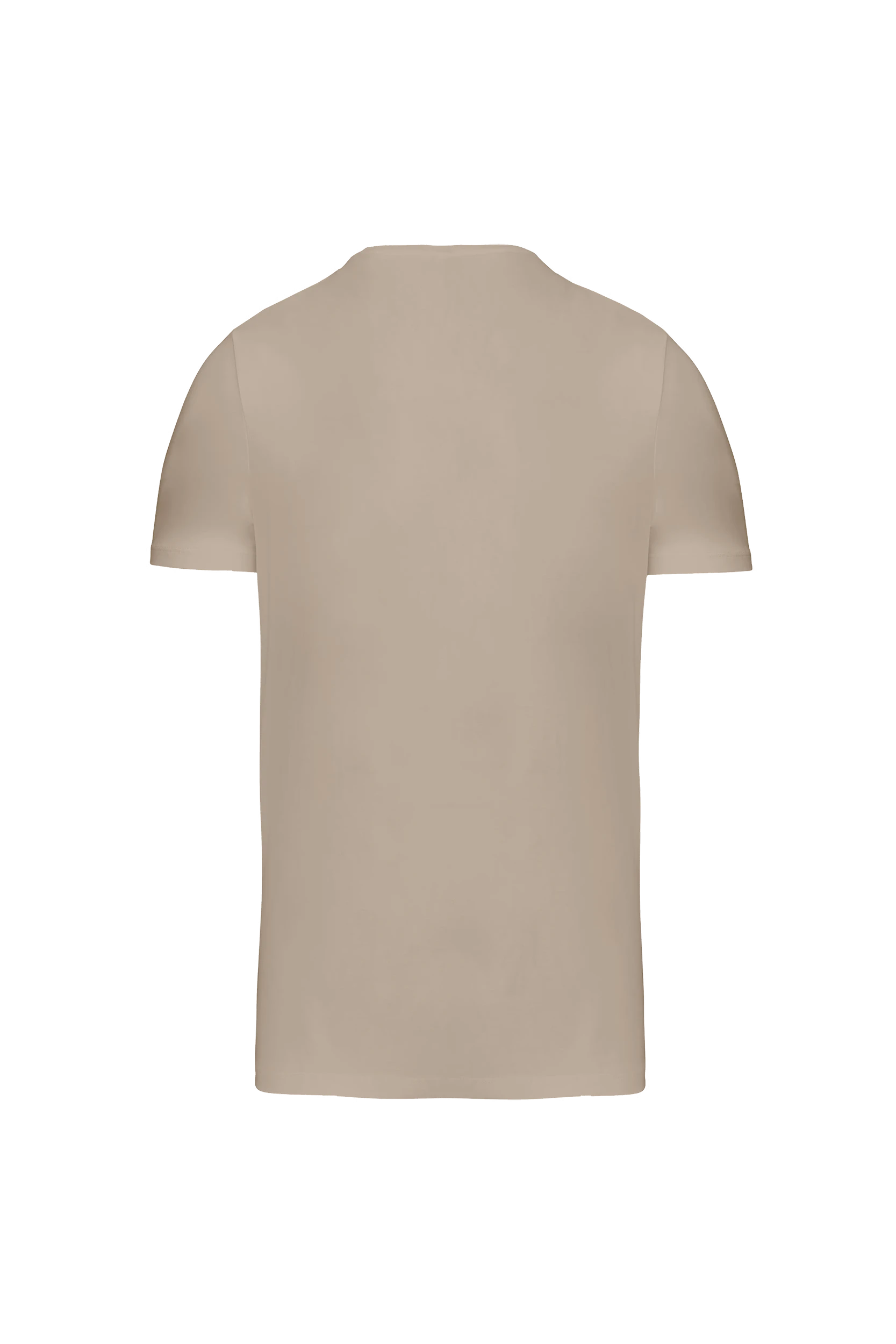 T-shirt col rond manches courtes sable