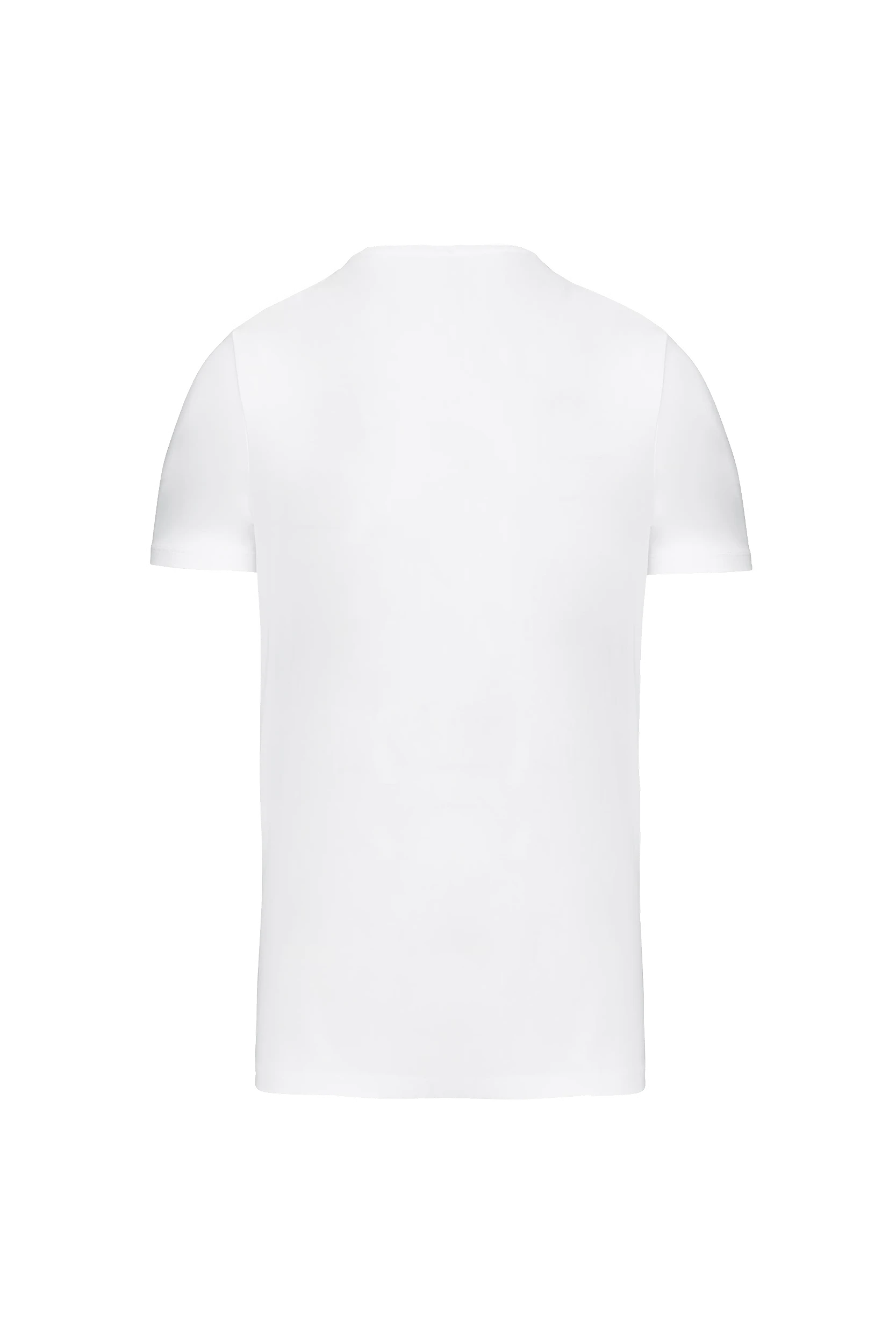 T-shirt col rond manches courtes blanc