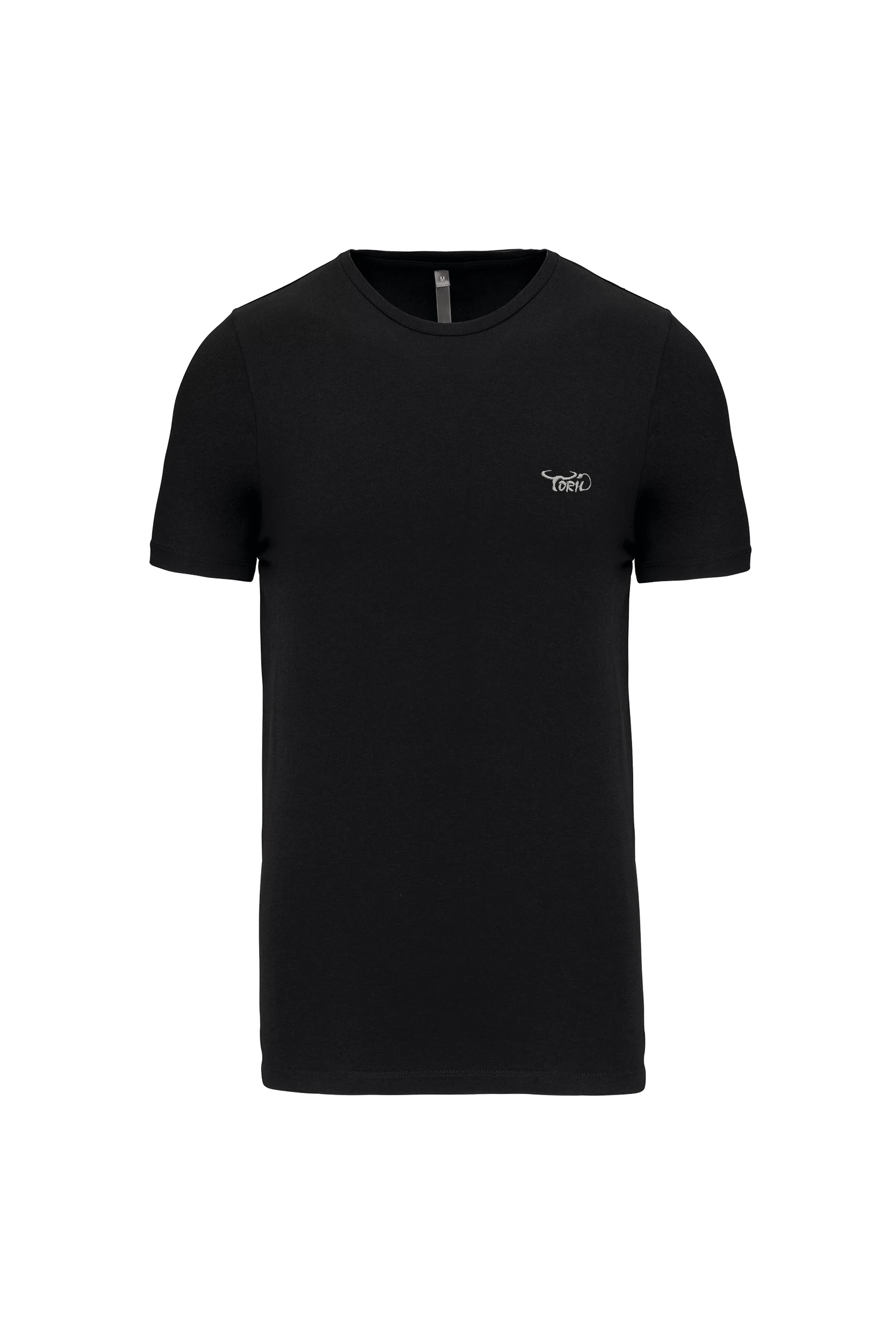 T-shirt col rond manches courtes noir