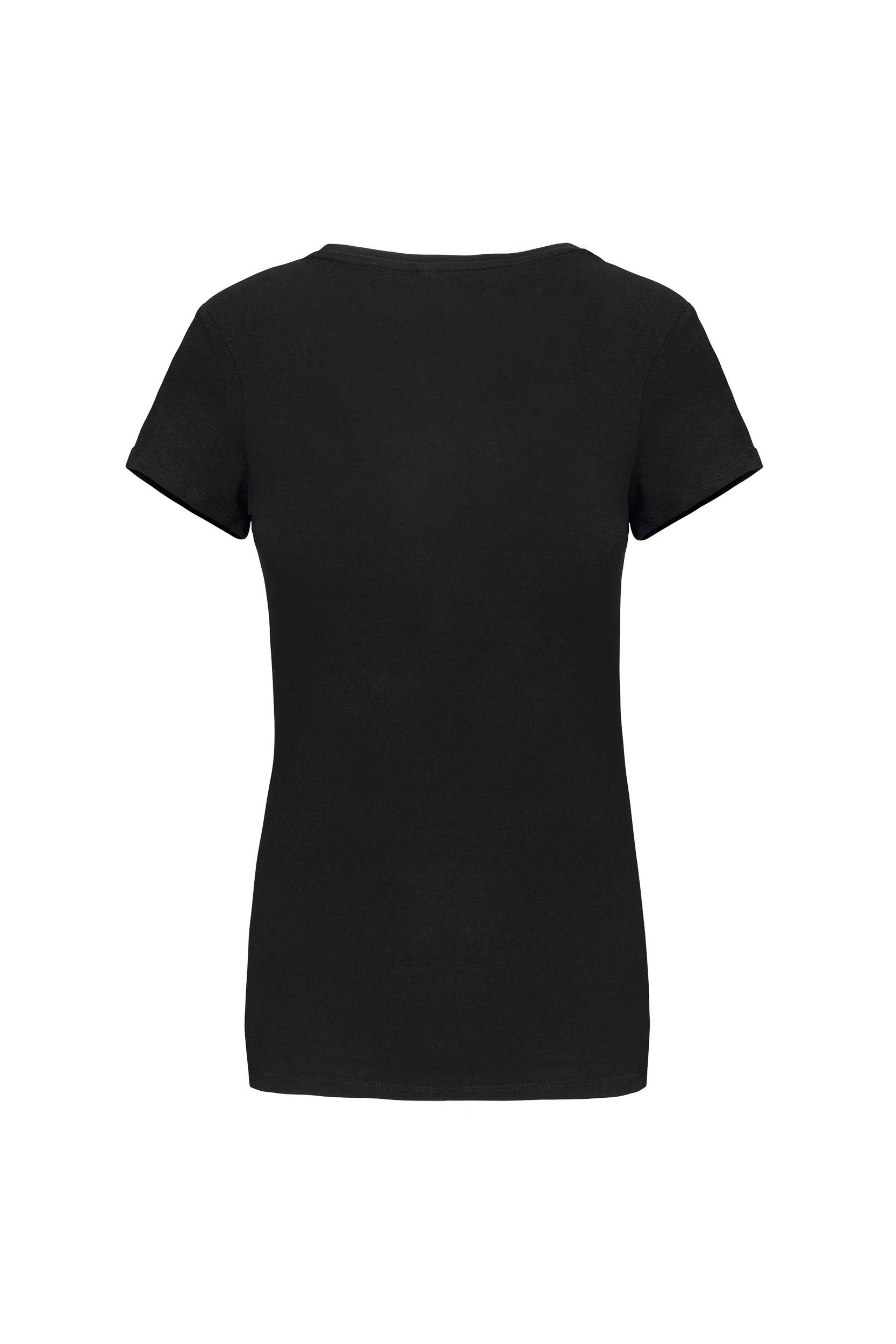 T-shirt col rond manches courtes noir