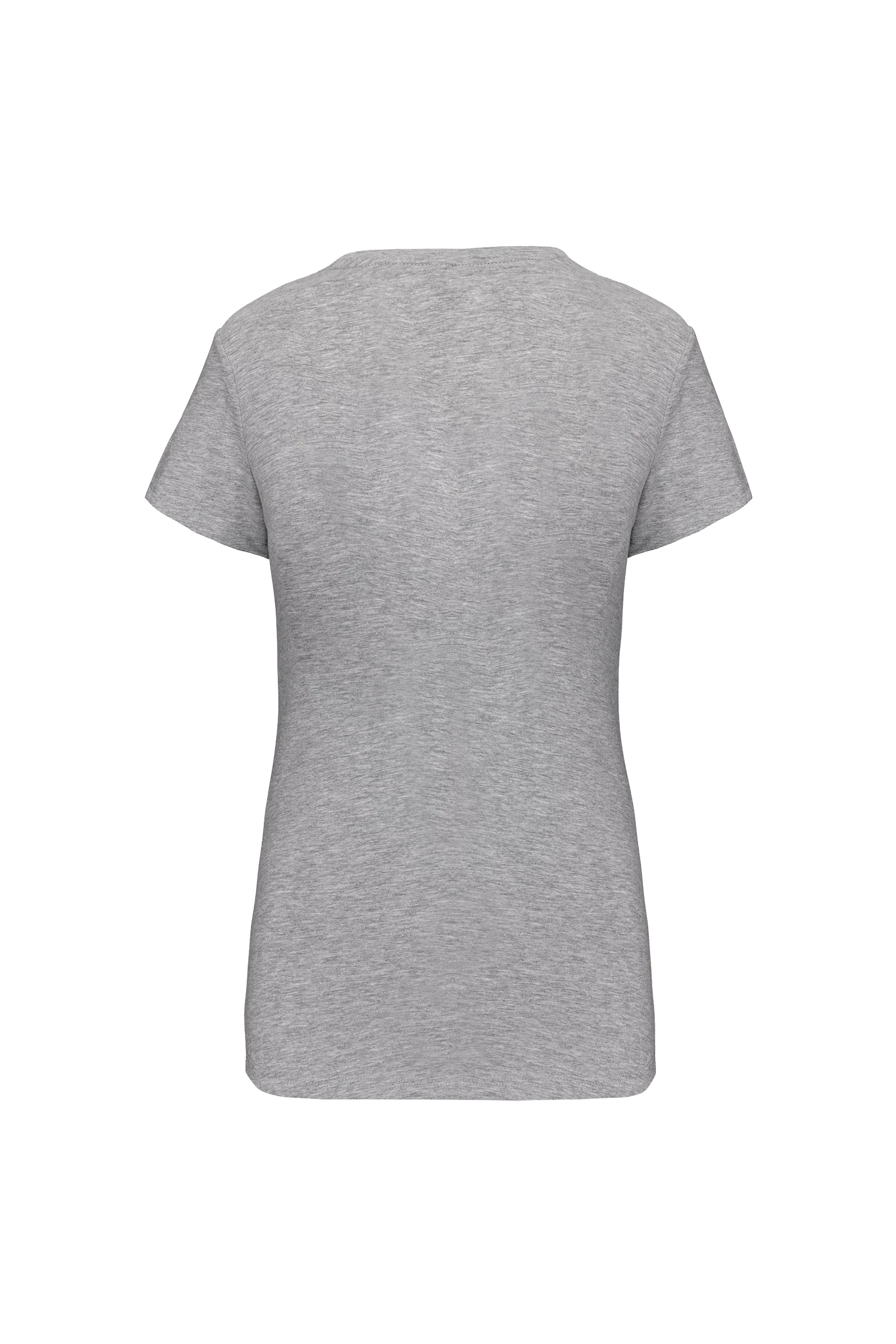 T-shirt col rond manches courtes gris