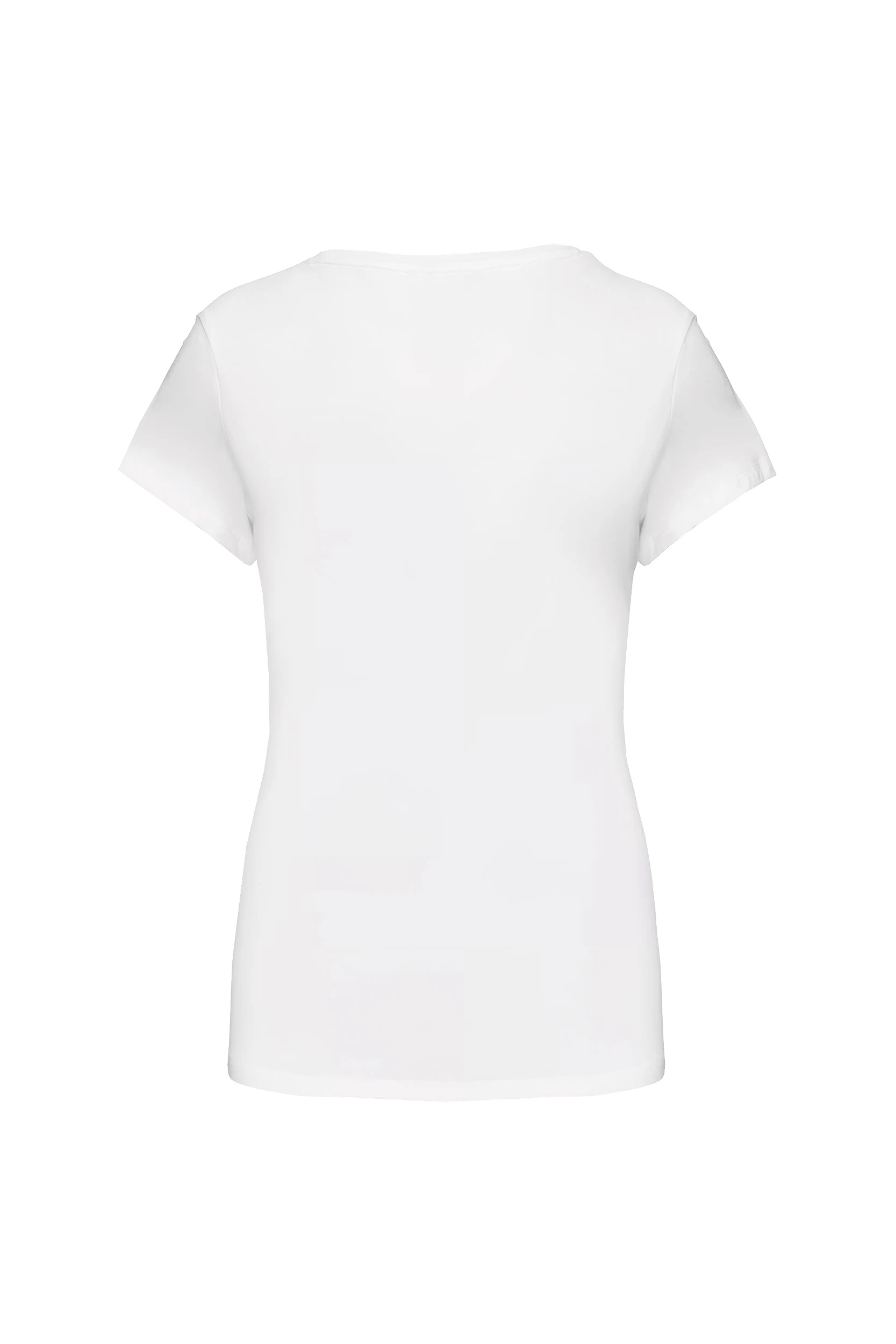 T-shirt col rond manches courtes blanc