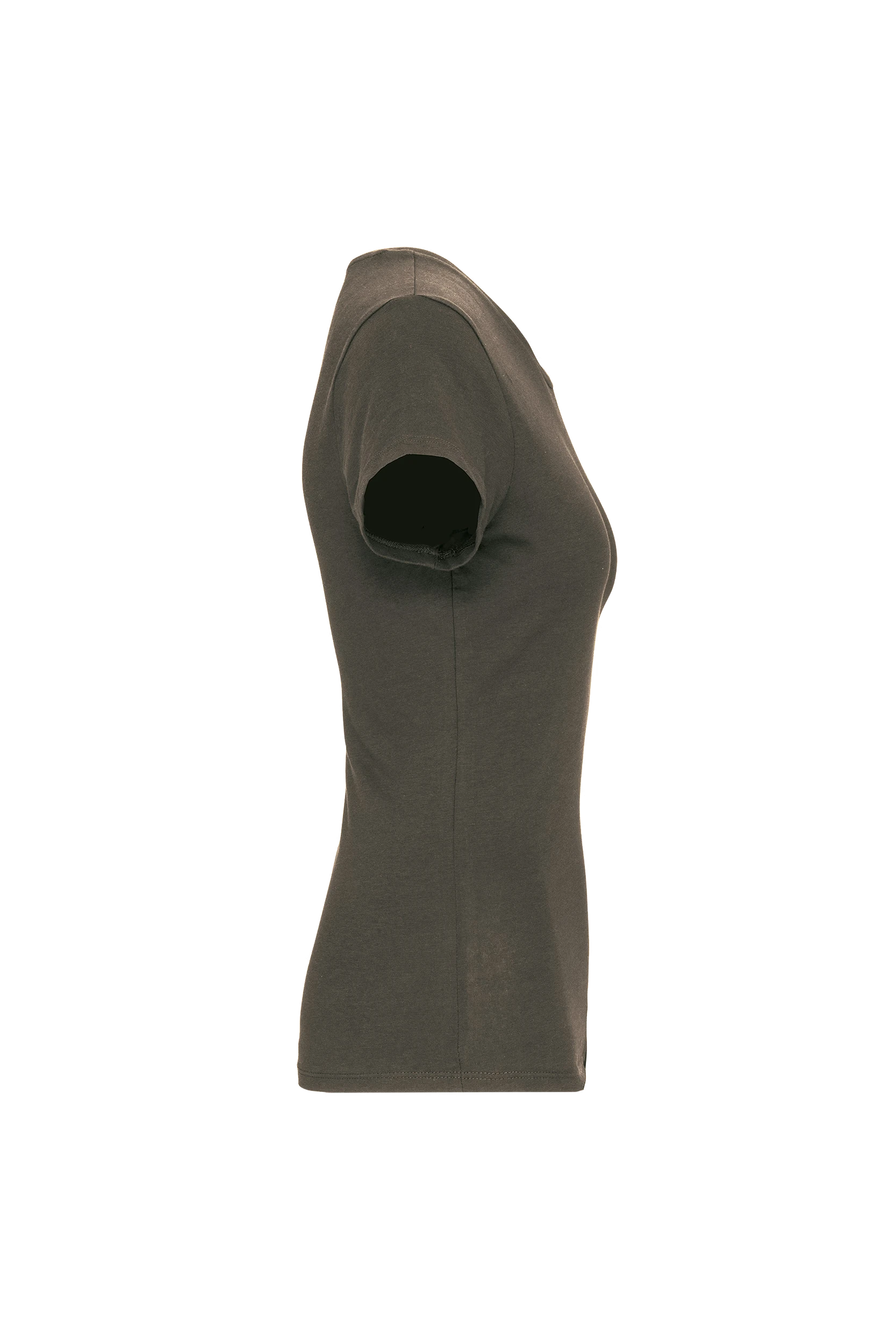 T-shirt col rond manches courtes kaki