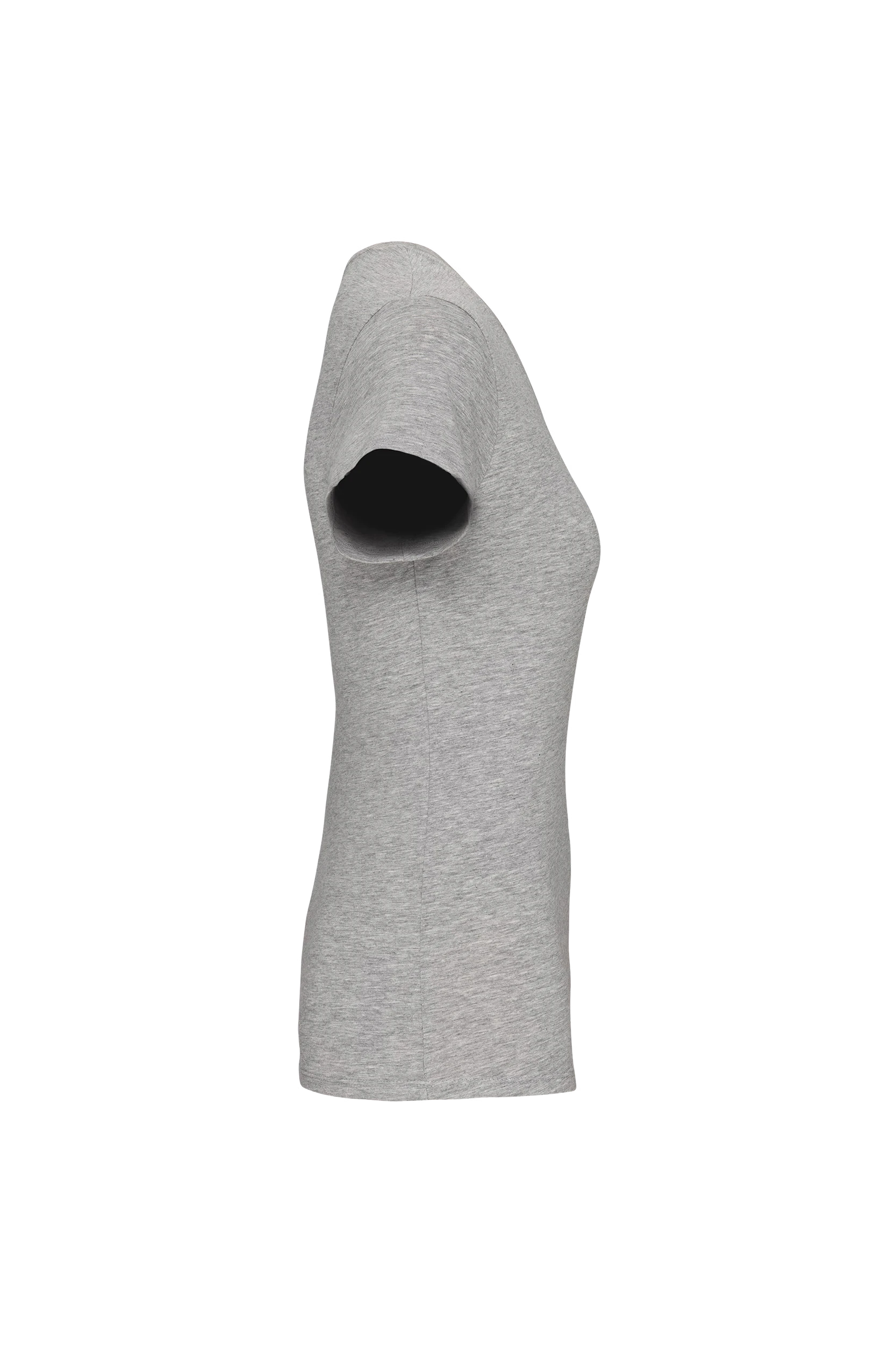 T-shirt col rond manches courtes gris