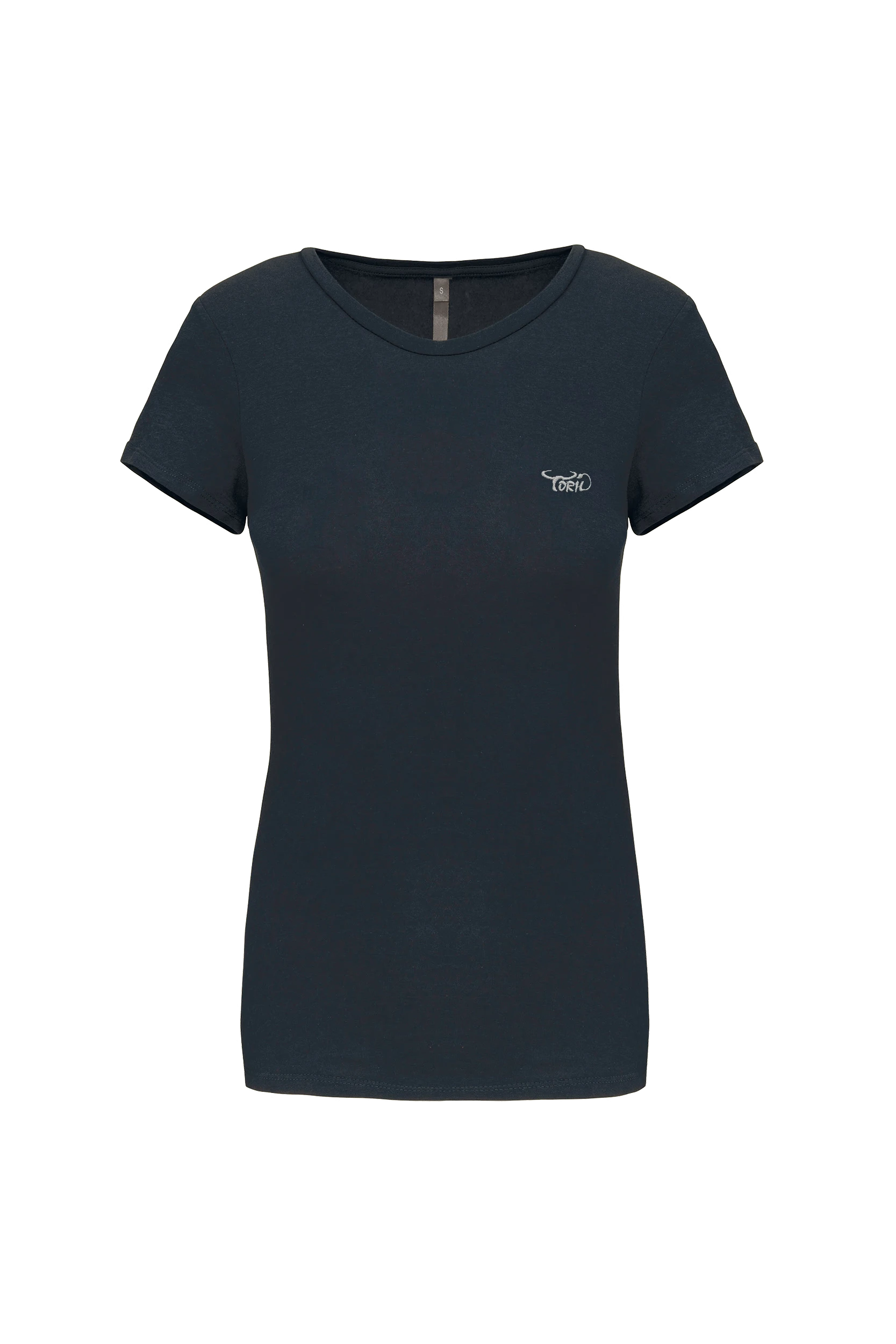 T-shirt col rond manches courtes marine