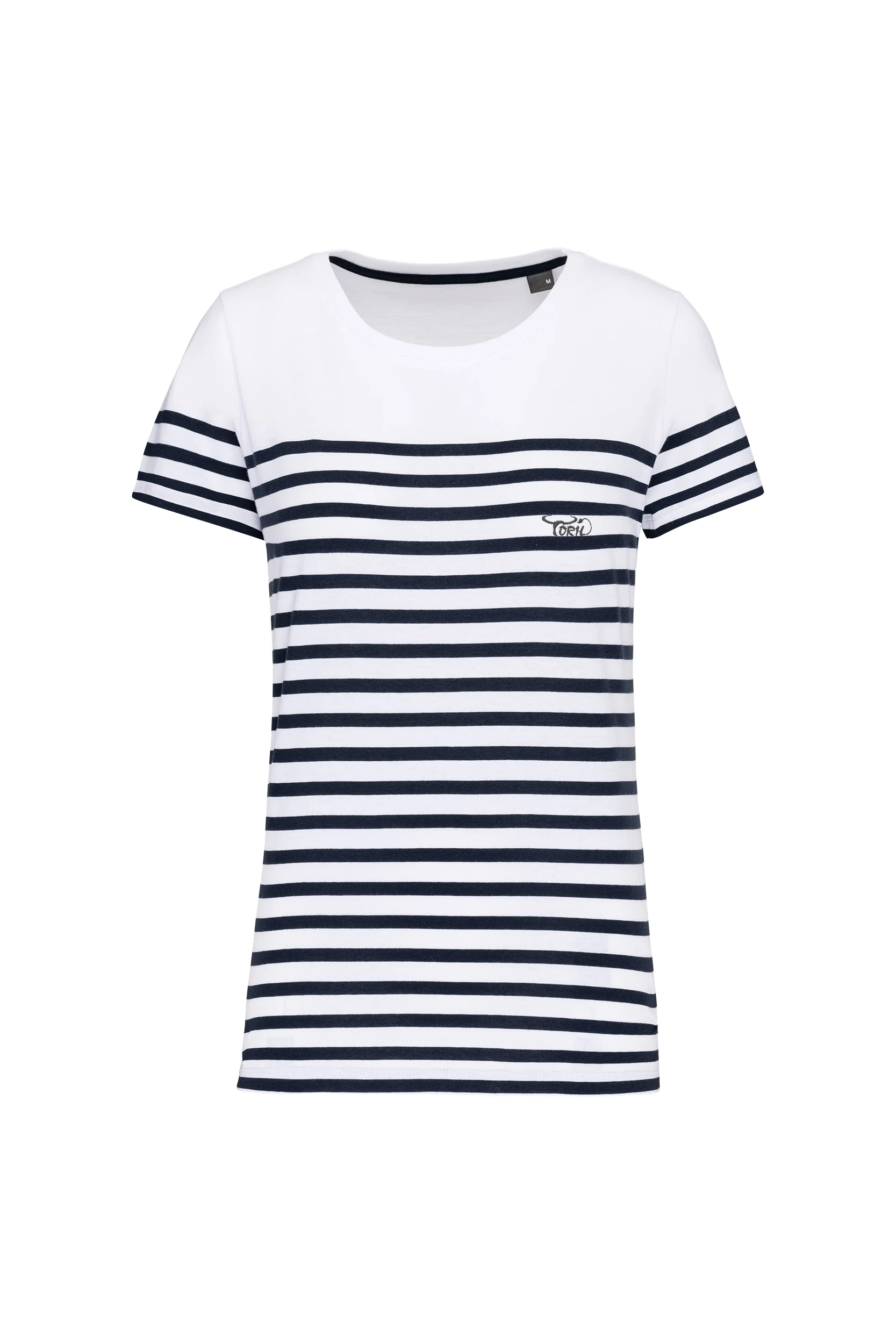 T-shirt marin col rond Bio rayures marine