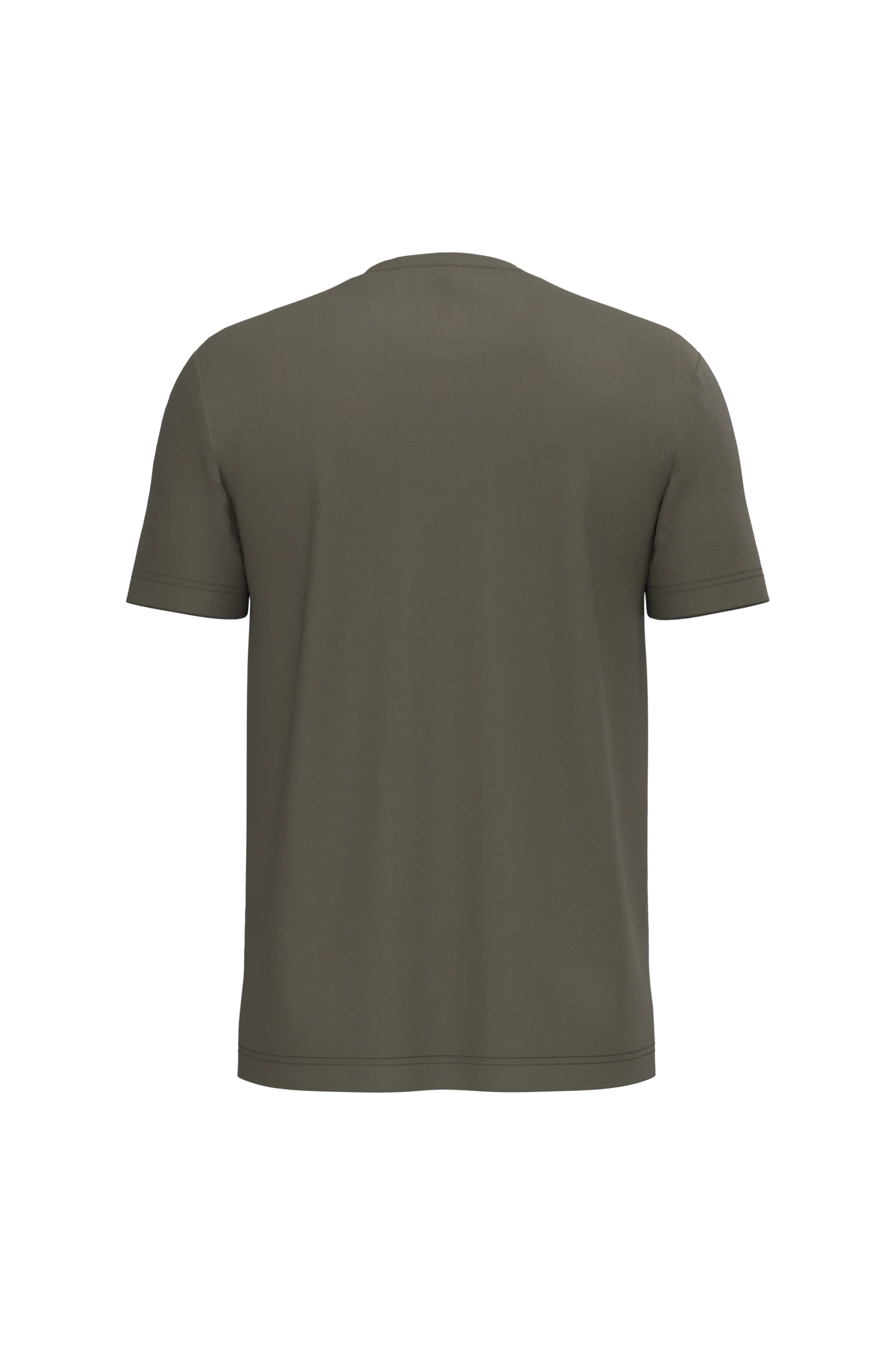 T-shirt col rond manches courtes kaki