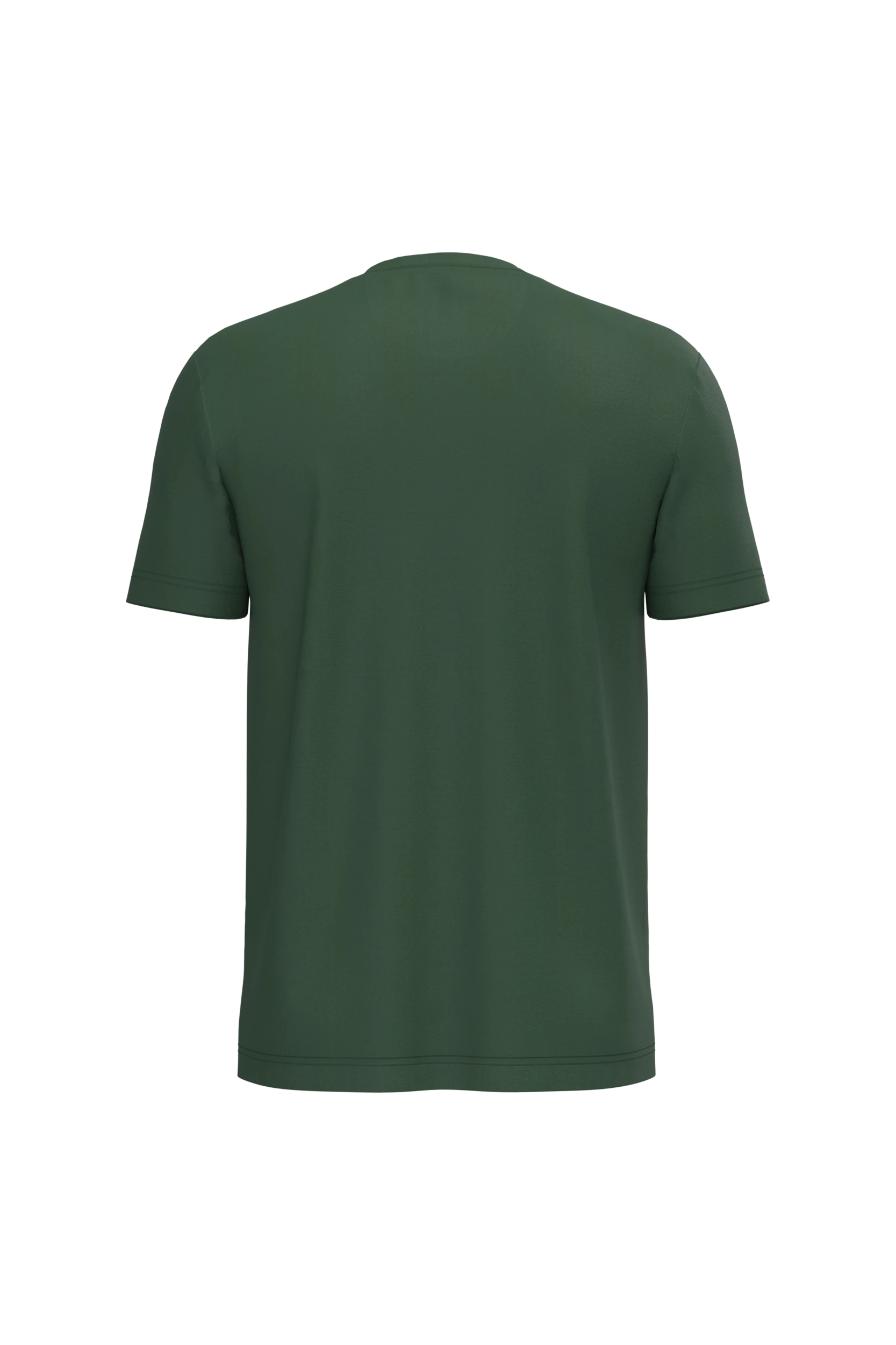 T-shirt col rond manches courtes vert forêt