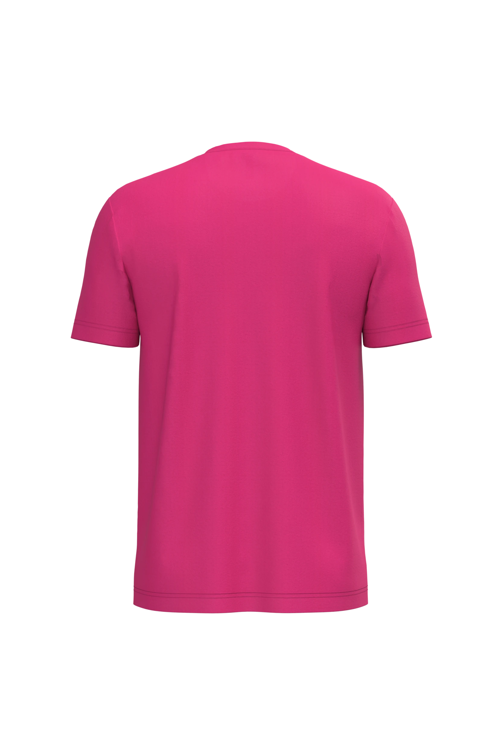 T-shirt col rond manches courtes fuchsia