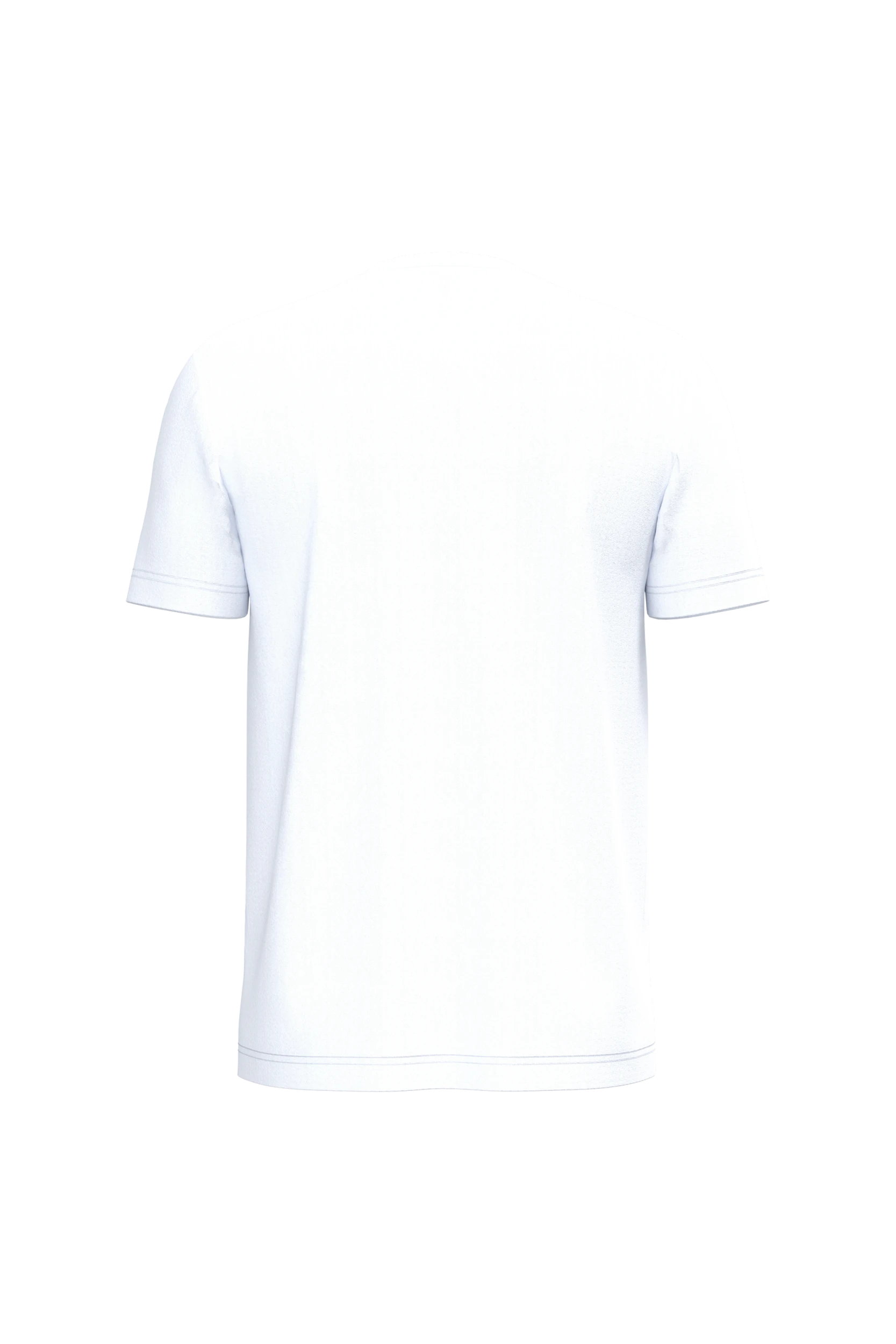 T-shirt col rond manches courtes blanc