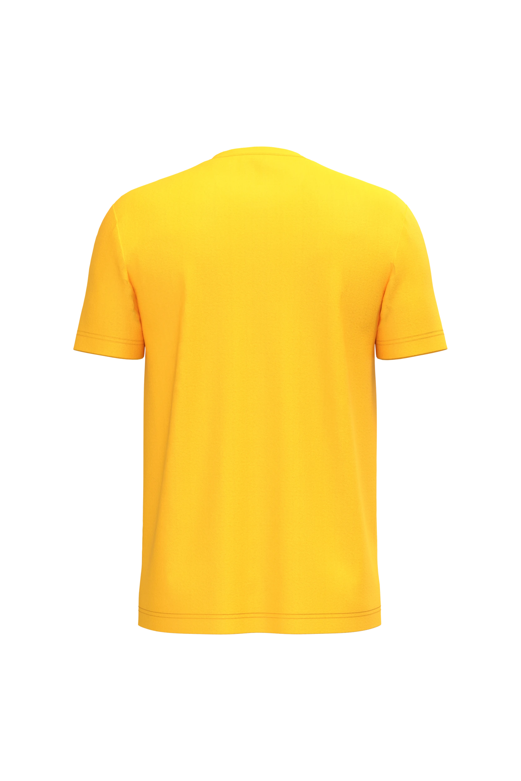 T-shirt col rond manches courtes jaune