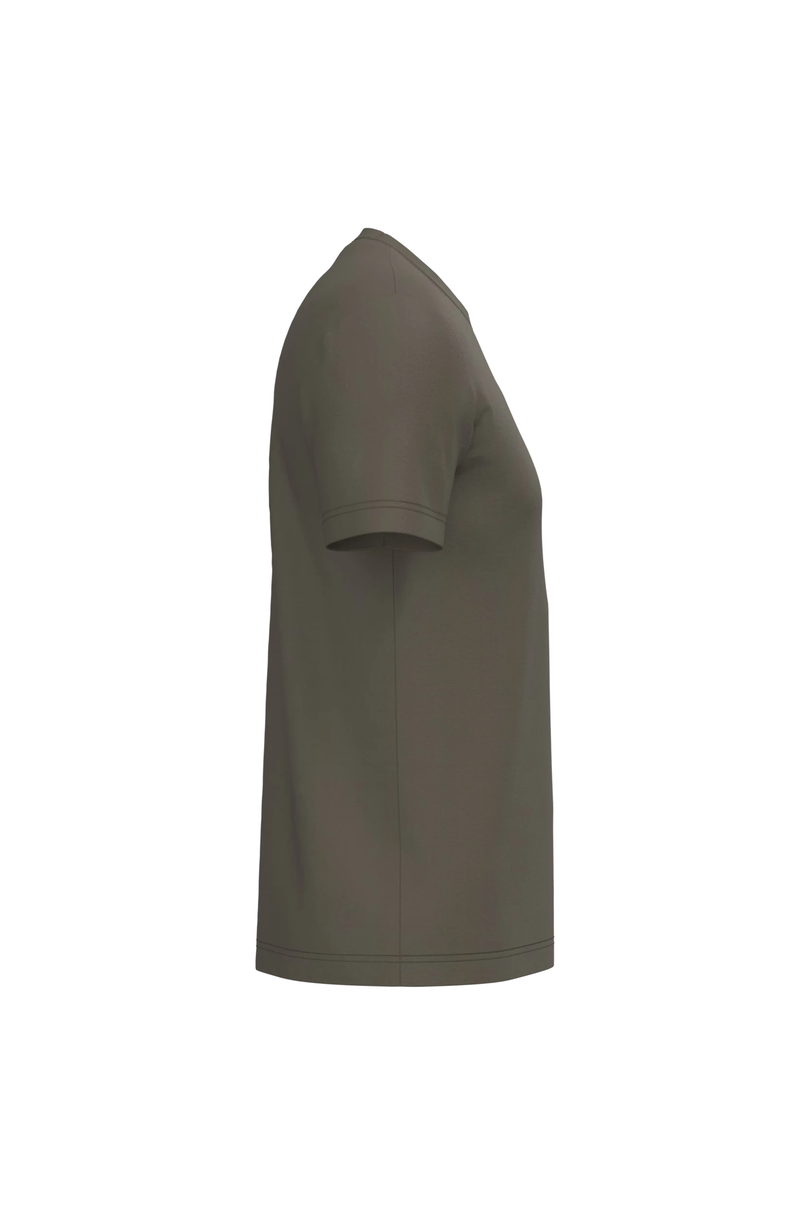 T-shirt col rond manches courtes kaki